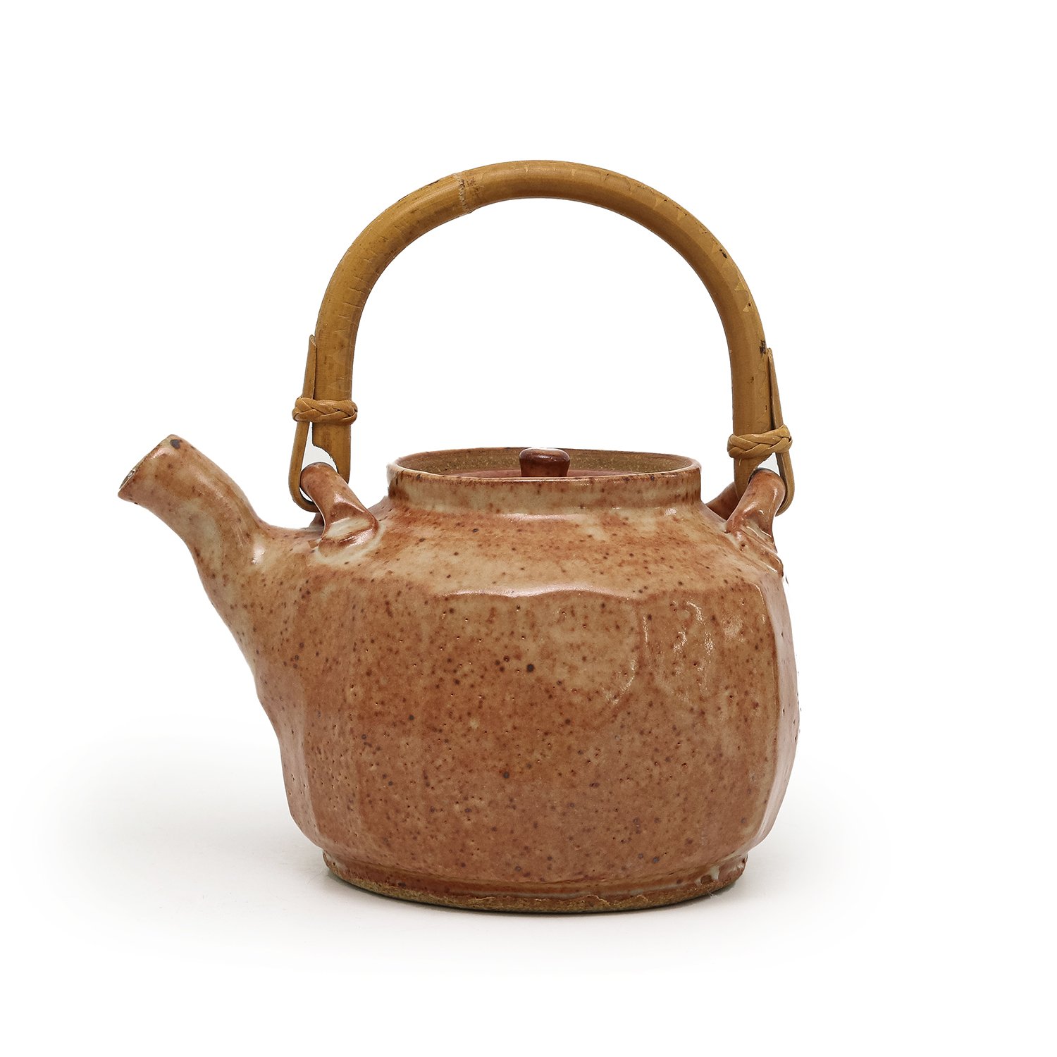 Faceted Shino Teapot (INV# NP3269)
