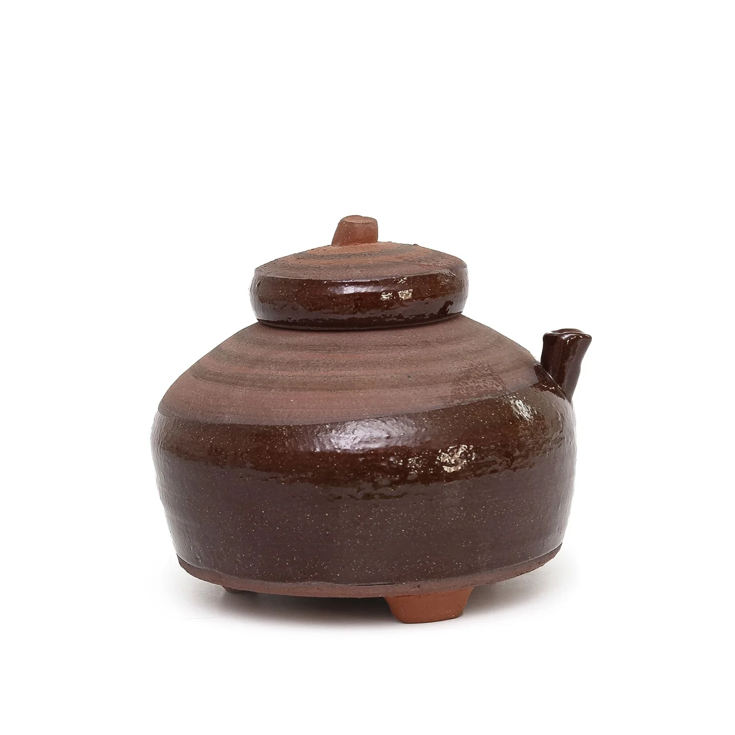 Mark Pharis - Short Brown Teapot (INV# NP3441)