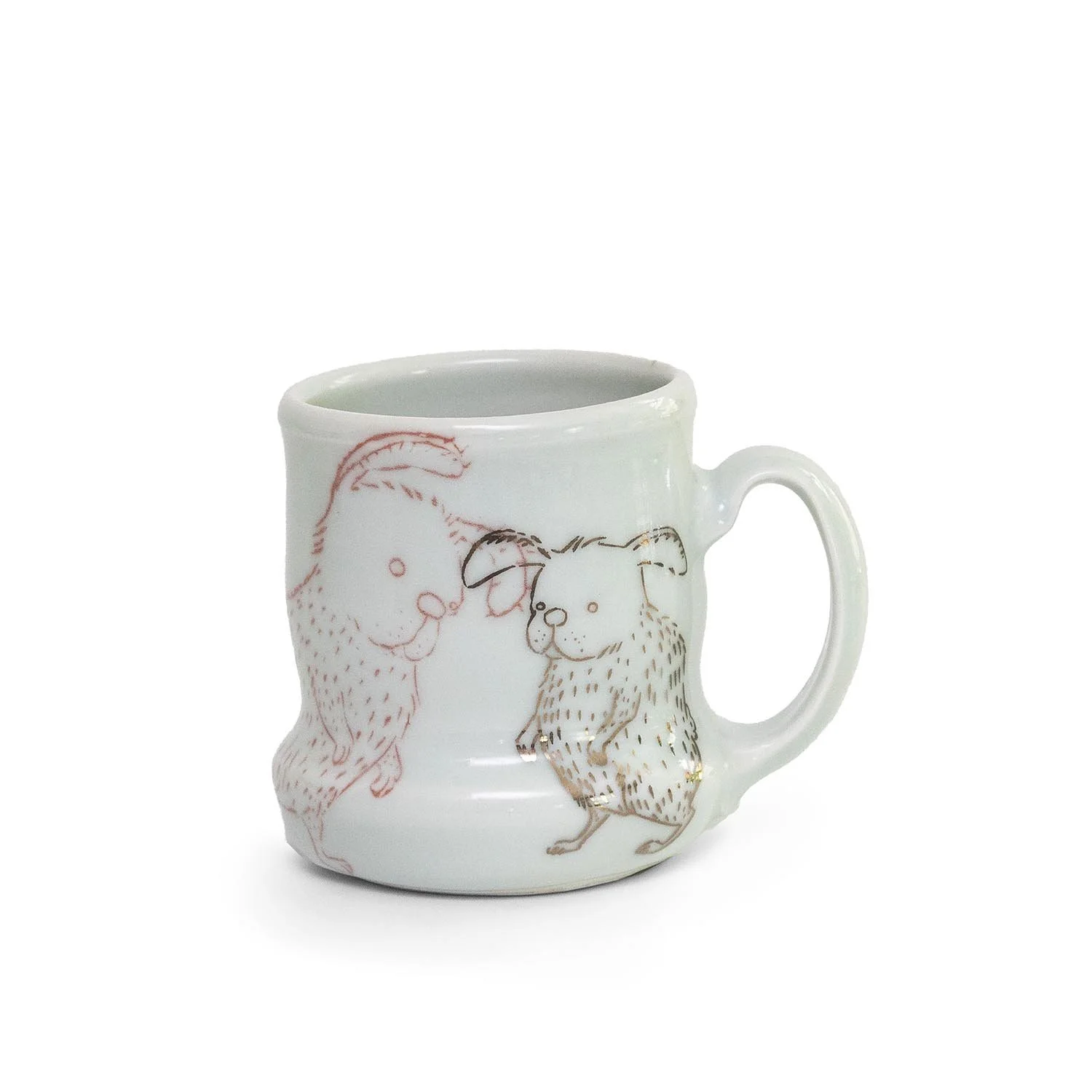 Rabbits Mug with Luster (INV# NP3873)