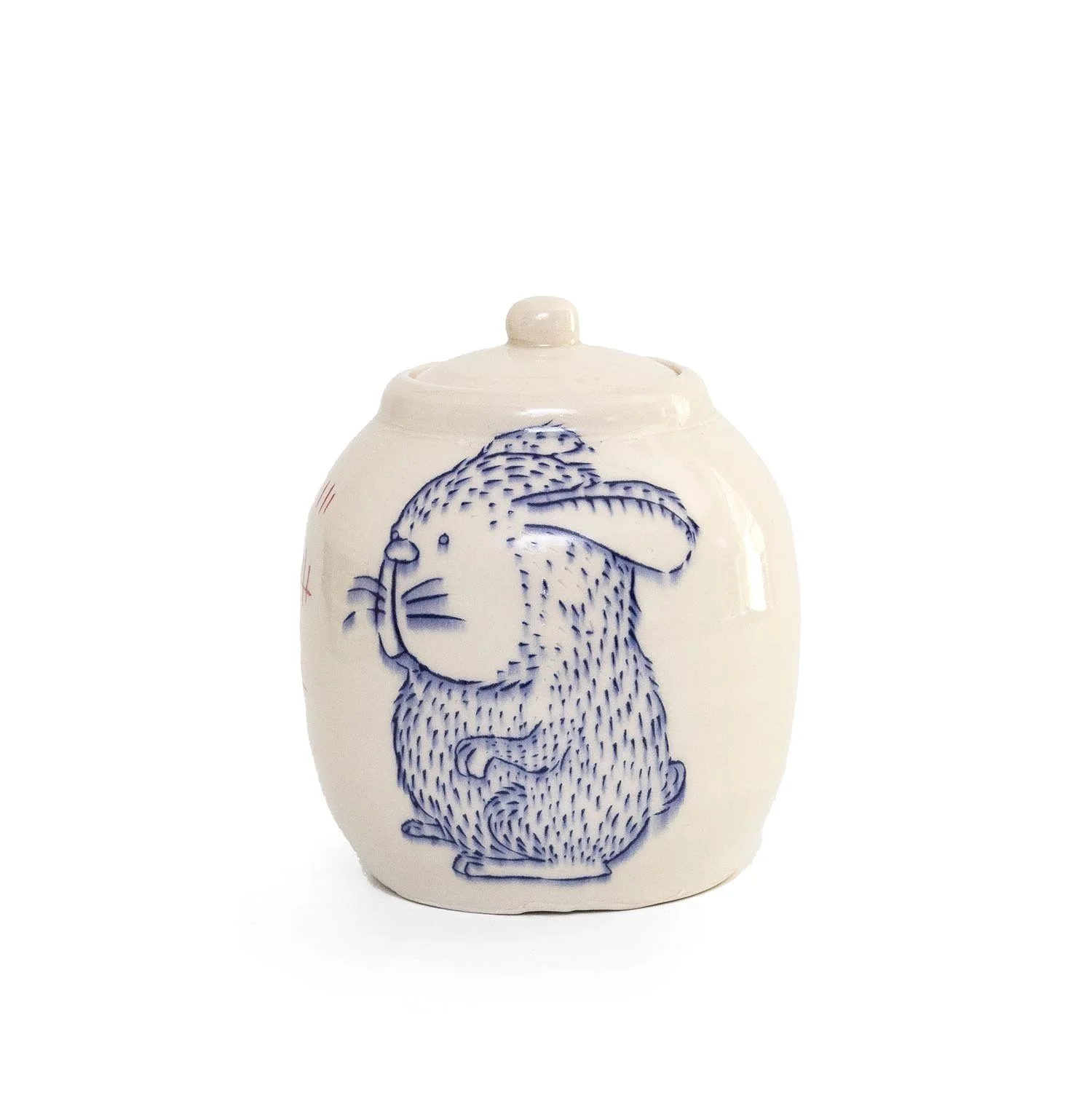 Counting Rabbit Lidded Jar (INV# NP3907)