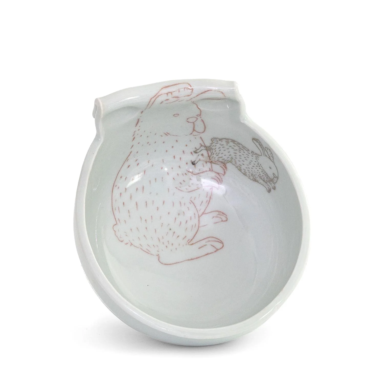 Rabbits Bowl with Handle (INV# NP3880)