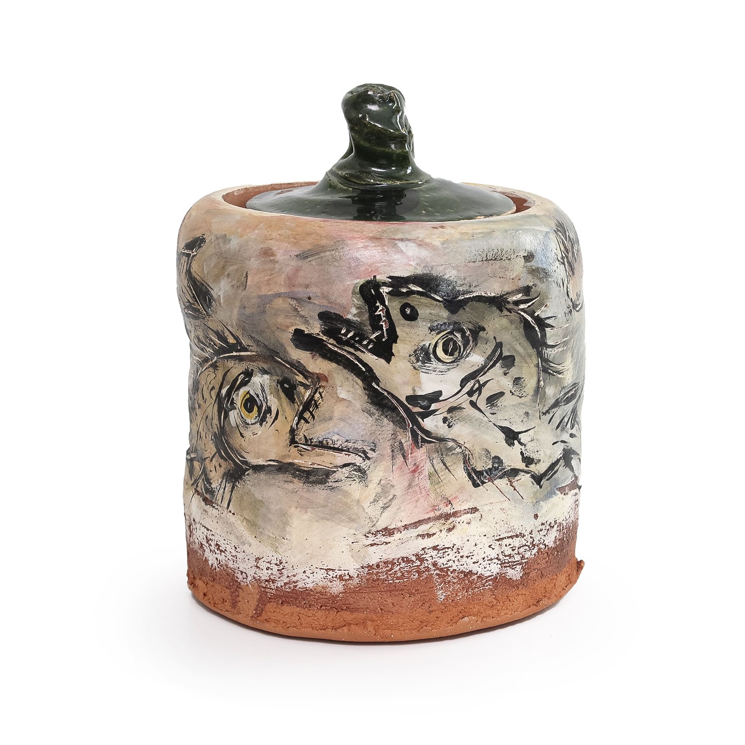 Ron Meyers - Lidded Fish Jar (INV# NP5207)