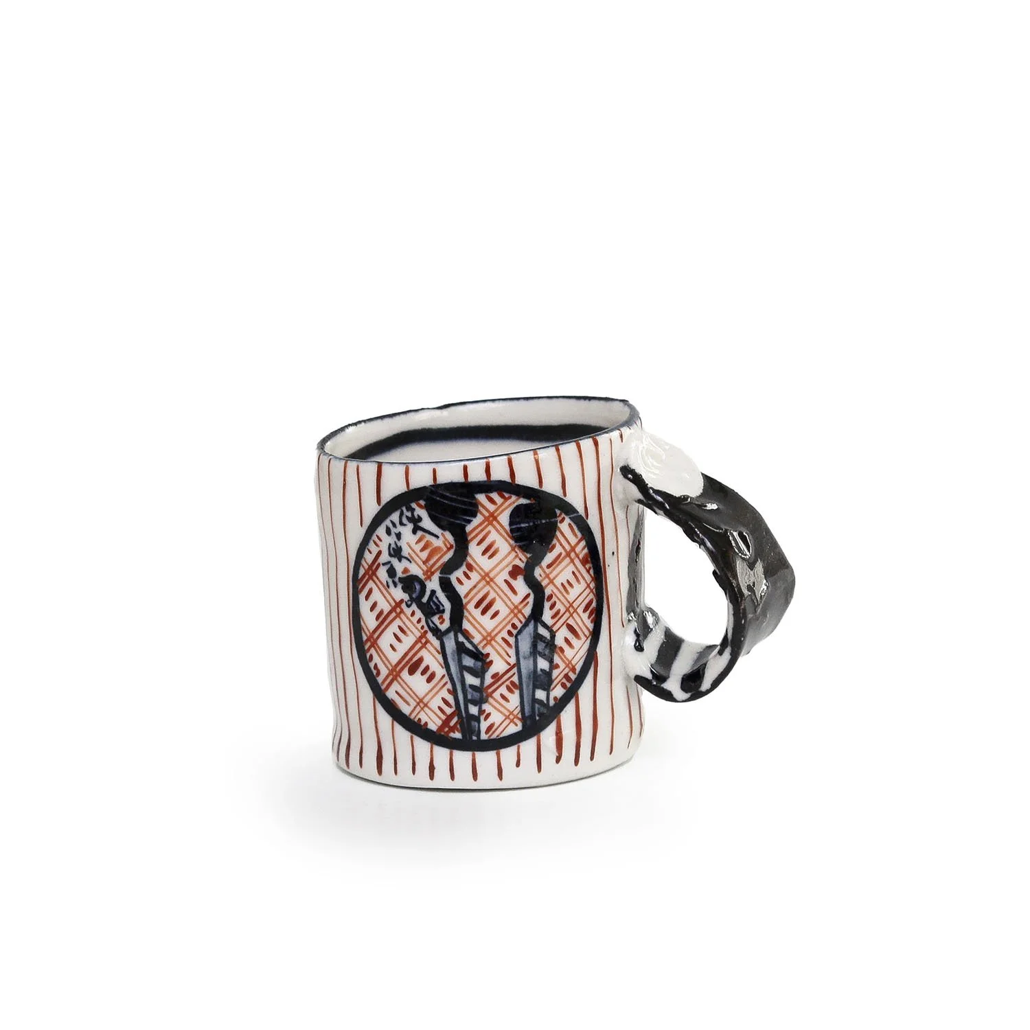 Aaron Scythe - Small Striped Cup with Handle (INV# NP5273)