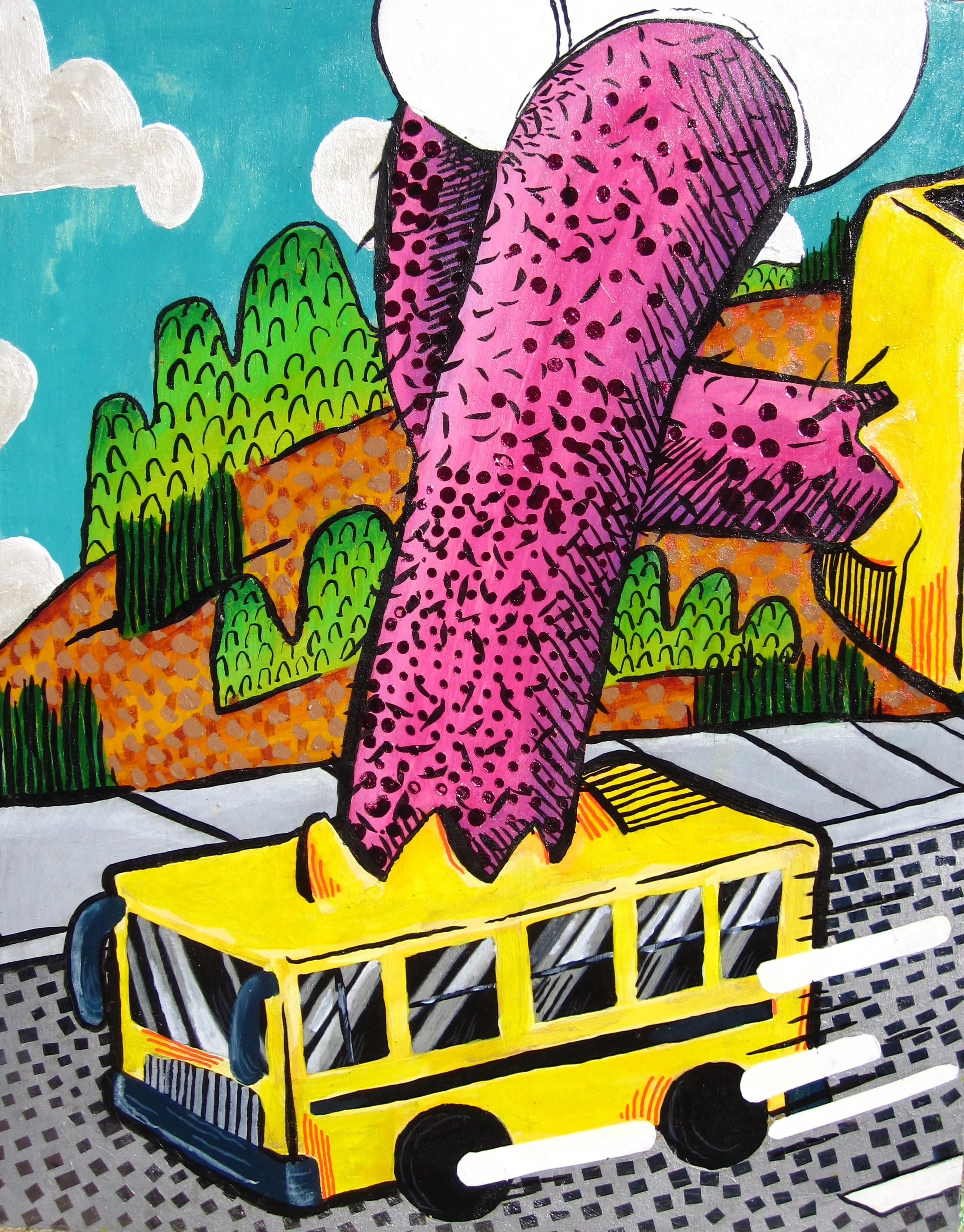 Skating in the Bus Shoes