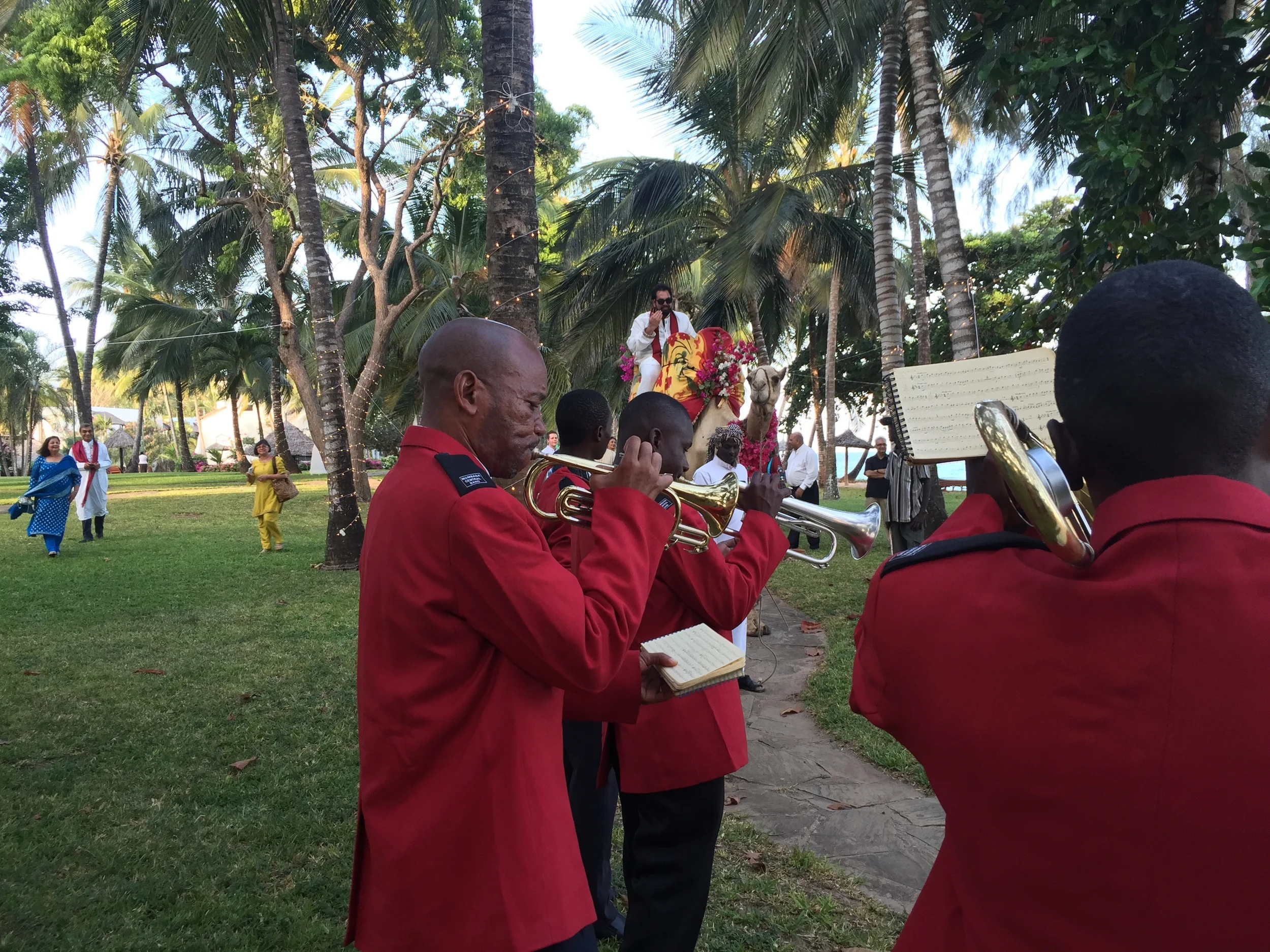  Day 7: All cleaned up, the ceremony begins.    