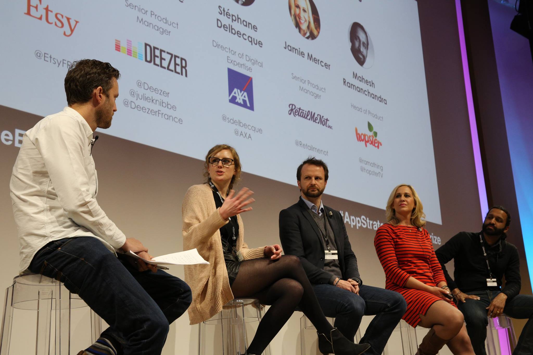 Rich Brown, UX Lead from Etsy was the moderator of a panel including the following speakers:&nbsp;Mahesh Ramanchandra, Head of Product, Hopster,&nbsp;Stephane Delbecque, Director of Digital Expertise, AXA,&nbsp;Jamie Mercer, Senior Product Manager, …