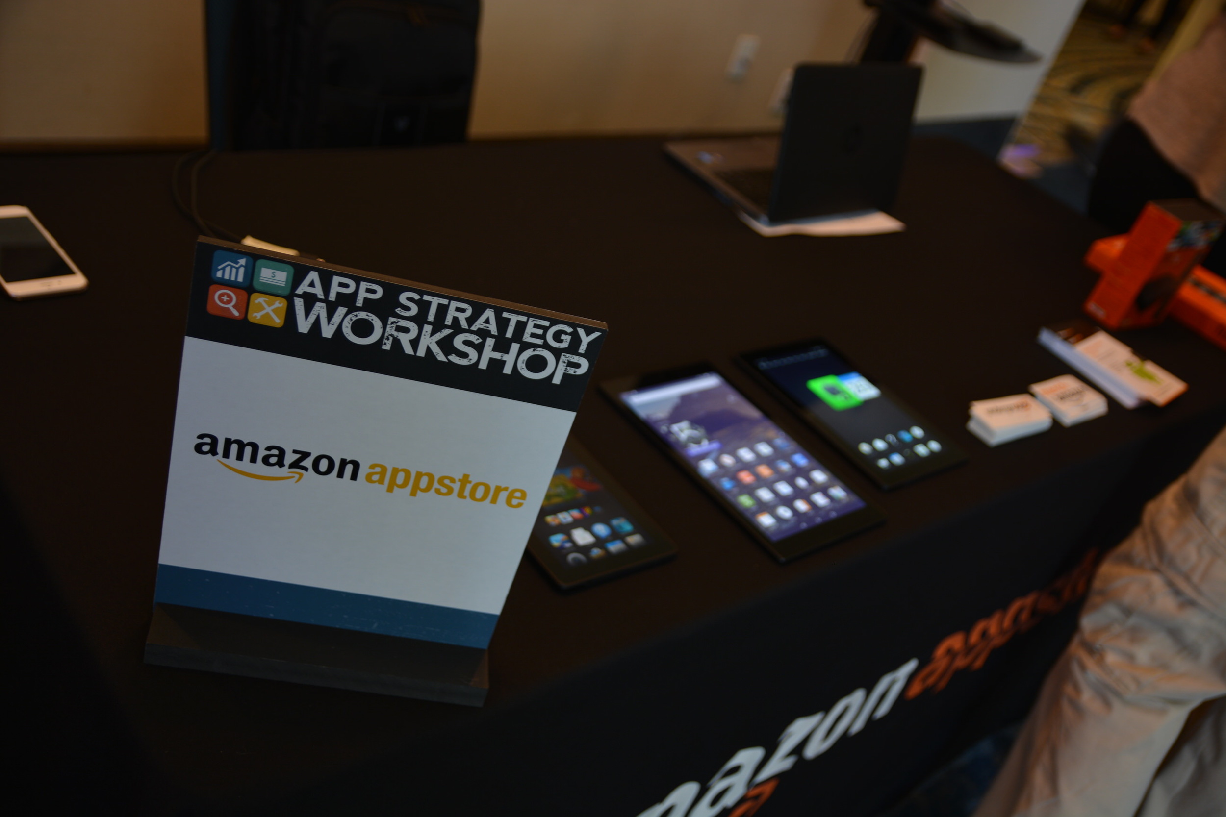 The Amazon App store was there to share all of their products too