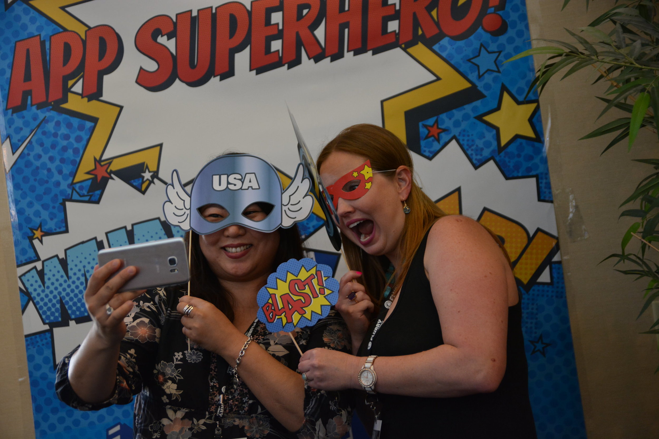Our attendees loved our App Superhero booth!