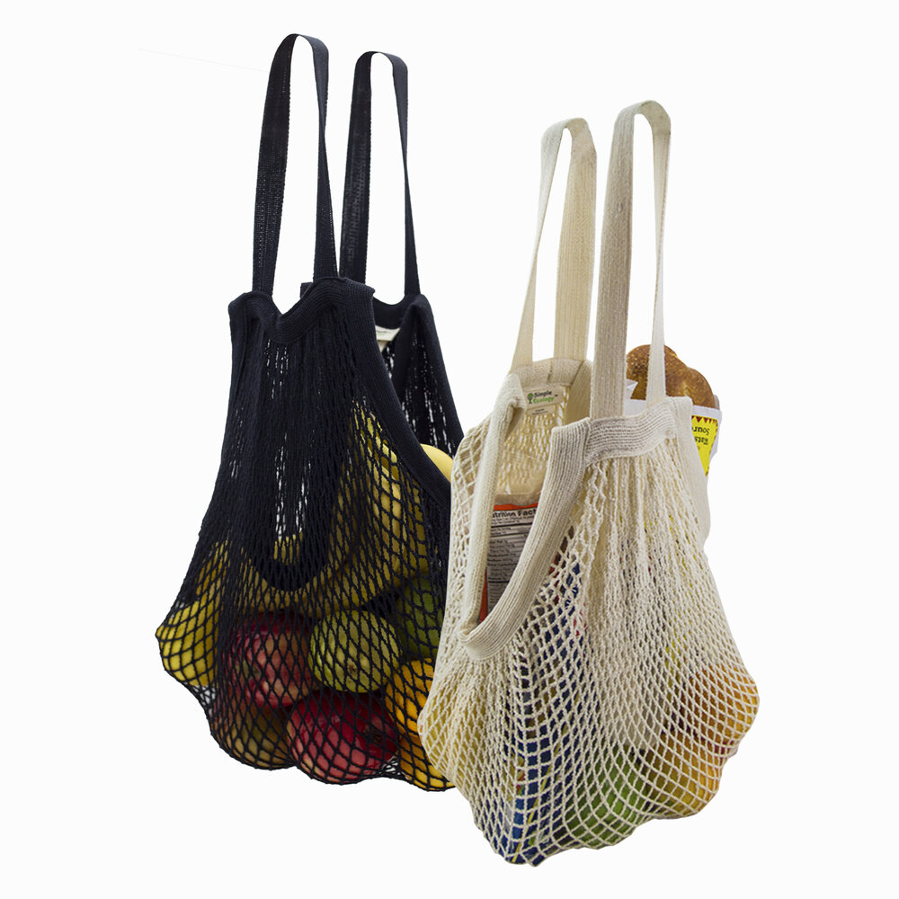 Organic Cotton Reusable Market & Beach String Bag — Simple Ecology