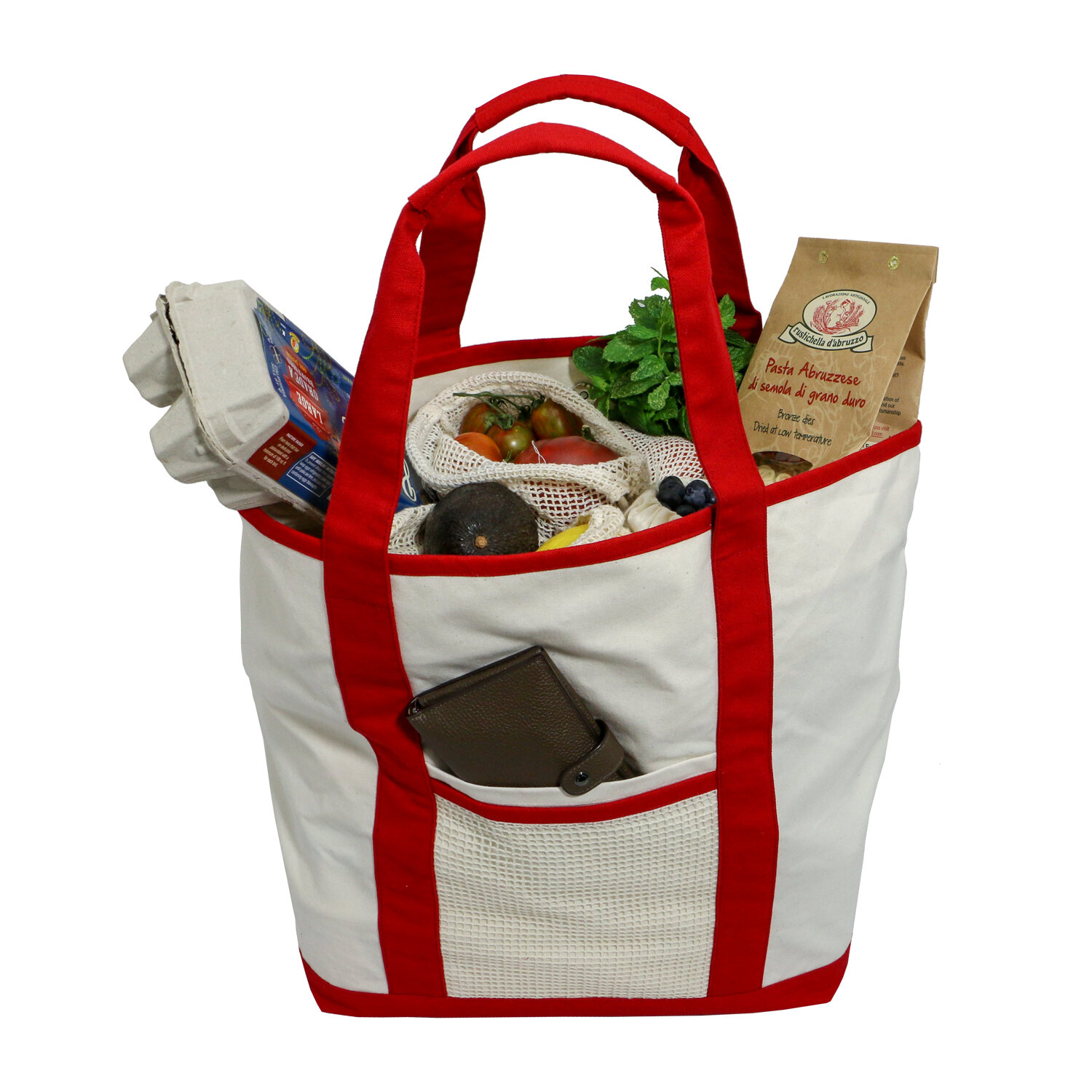 Simple écologie Réutilisable Coton Organique Super Force XL grocery Bag 