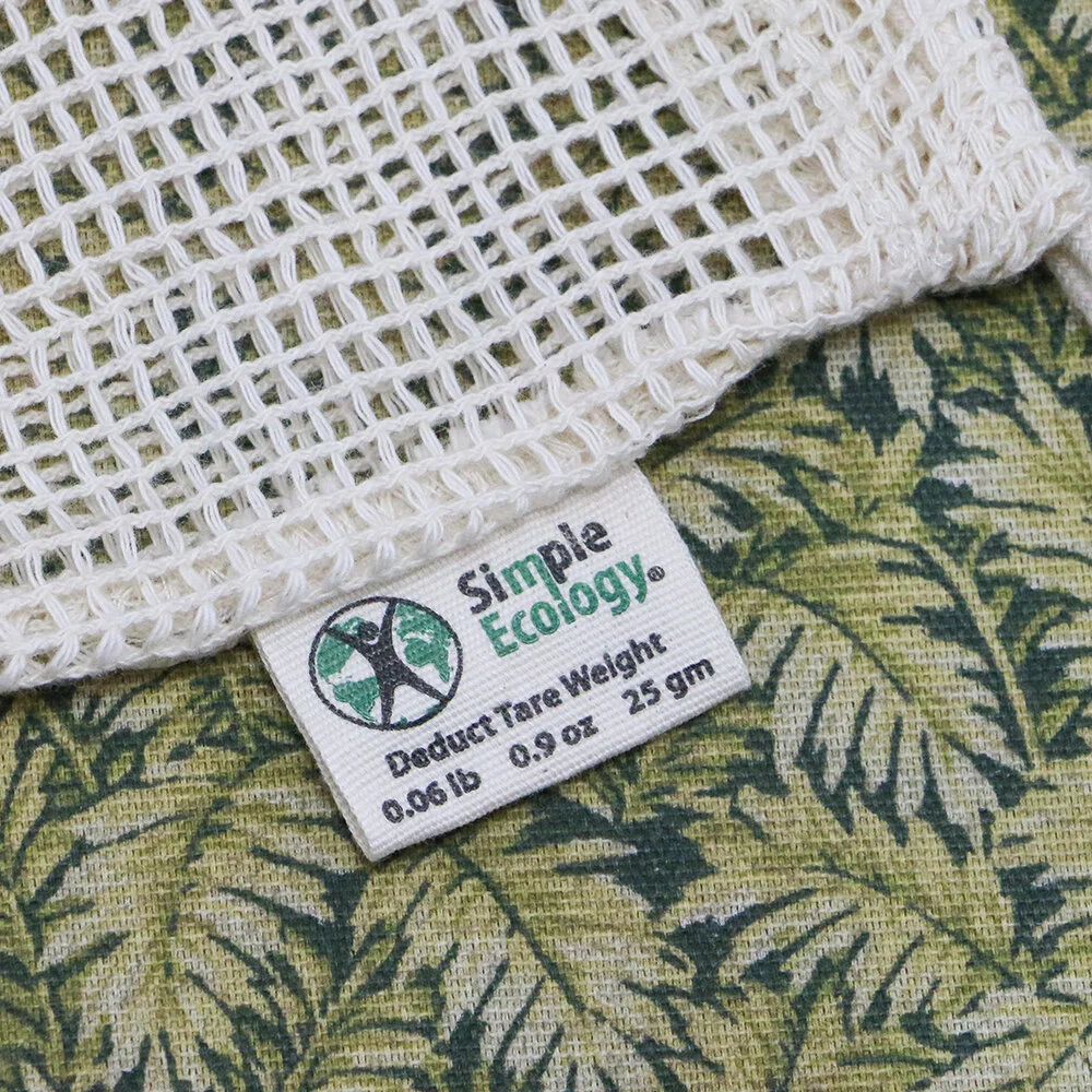 Organic Cotton Mesh Produce Bags 3 Pack | Reusable Bags | Eco Friendly Produce Bags