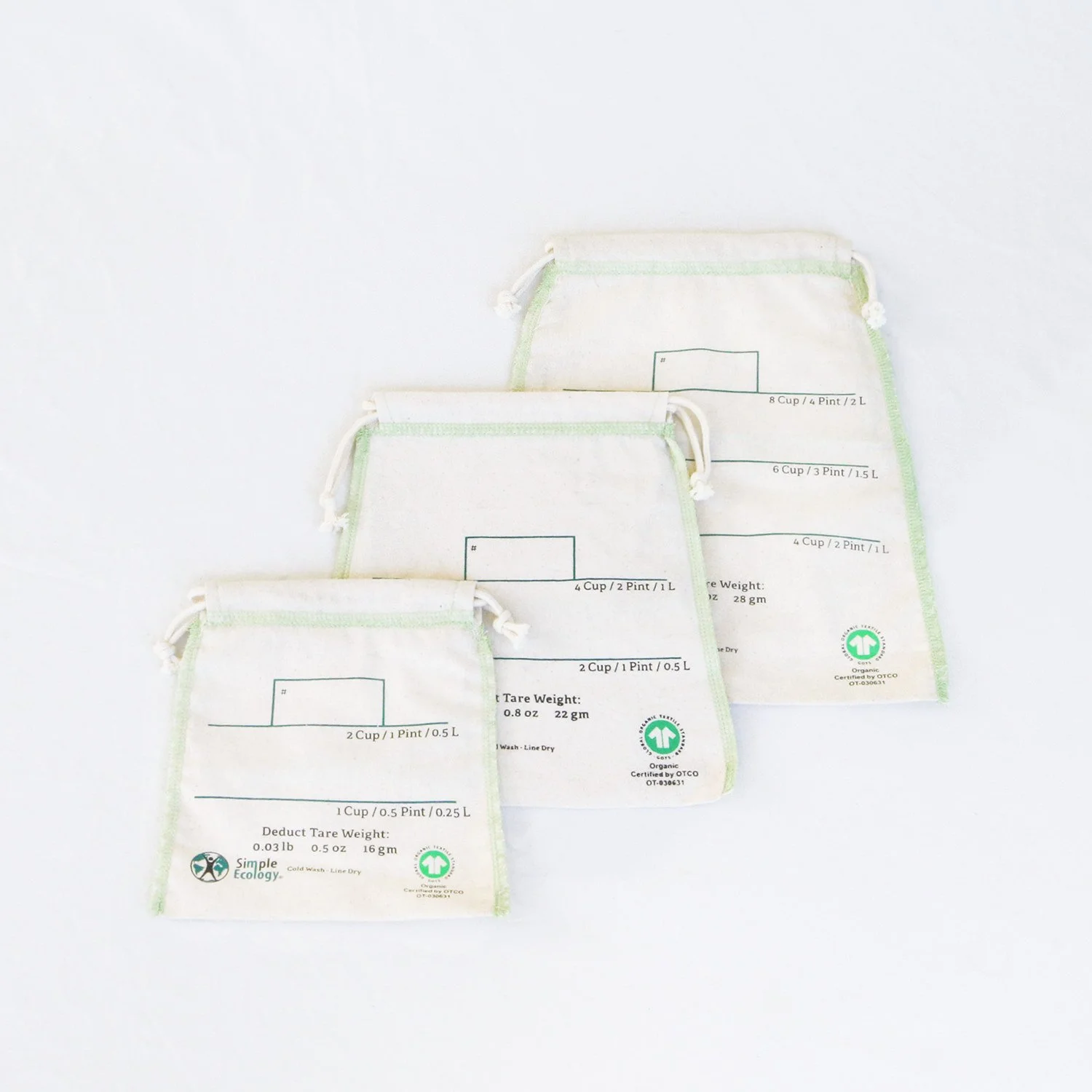 Organic Cotton Bulk Bin Bags — Simple Ecology