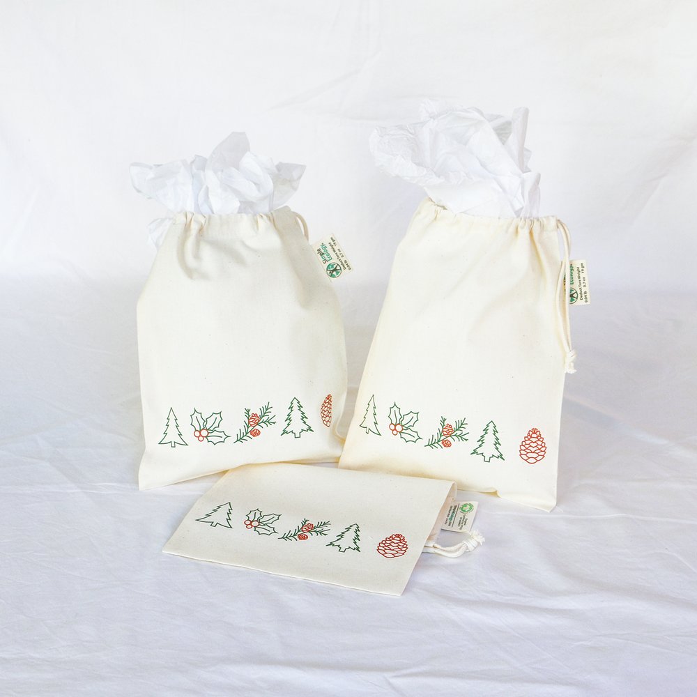 Made in the USA hand sewn muslin bags