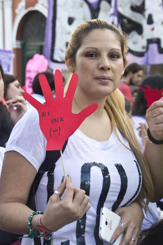  Ni una menos. Fotografía de&nbsp;Valentina Becker. 