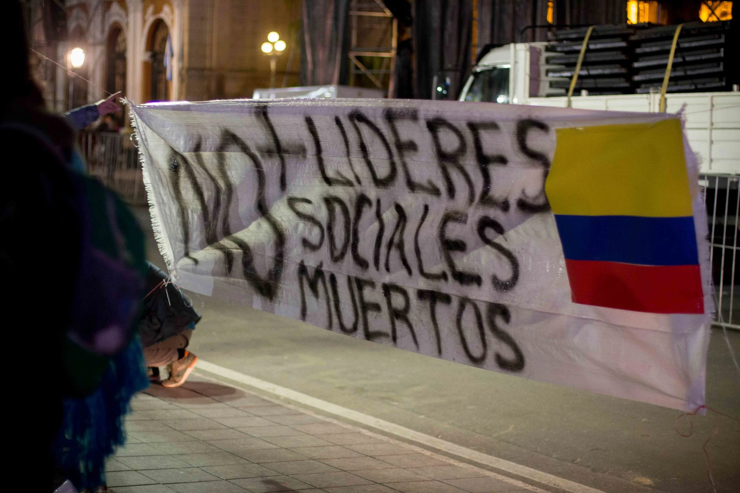 Velas encendidas por Colombia