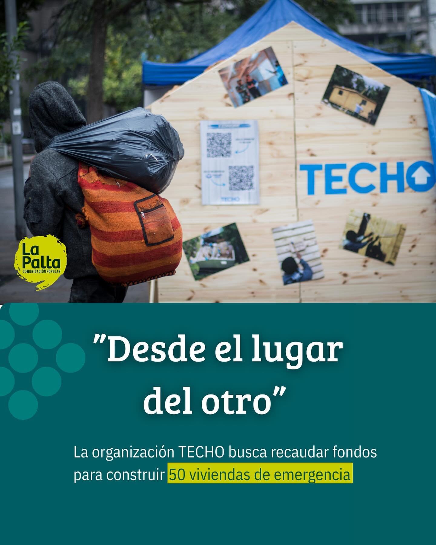 📣 TECHO(@comunidadtecho_tucuman ) lanza la campa&ntilde;a &ldquo;Desde el Lugar del Otro&rdquo; para construir 50 viviendas de emergencia en Argentina.

➡️ La iniciativa busca visibilizar la dif&iacute;cil situaci&oacute;n de m&aacute;s de un mill&o