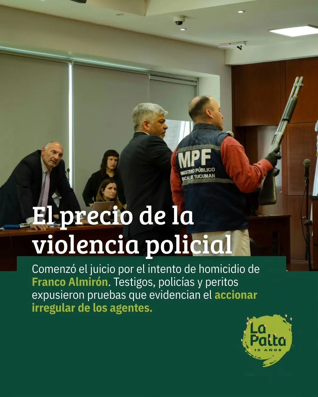 ⚖️ El pasado lunes inici&oacute; el juicio por el intento de homicidio de Franco Almir&oacute;n. &quot;Quiero que se haga justicia porque me dejaron arruinado. Tengo que andar a los tropezones por lo que me han hecho&quot;, declar&oacute; Franco.

📂