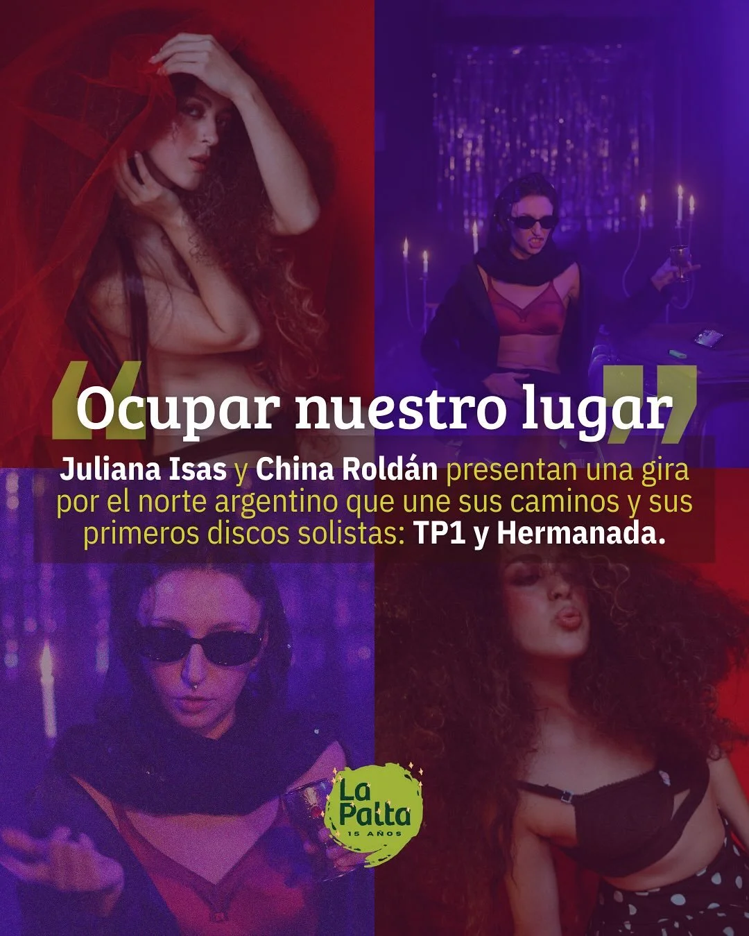 🎼 De gira por el norte argentino, las m&uacute;sicas llegan a Tucum&aacute;n para presentar TP1 y Hermanada, en un espect&aacute;culo compartido que celebra la m&uacute;sica, la identidad y el hacer colectivo.

💬 &ldquo;Nos conocimos en el grupo de