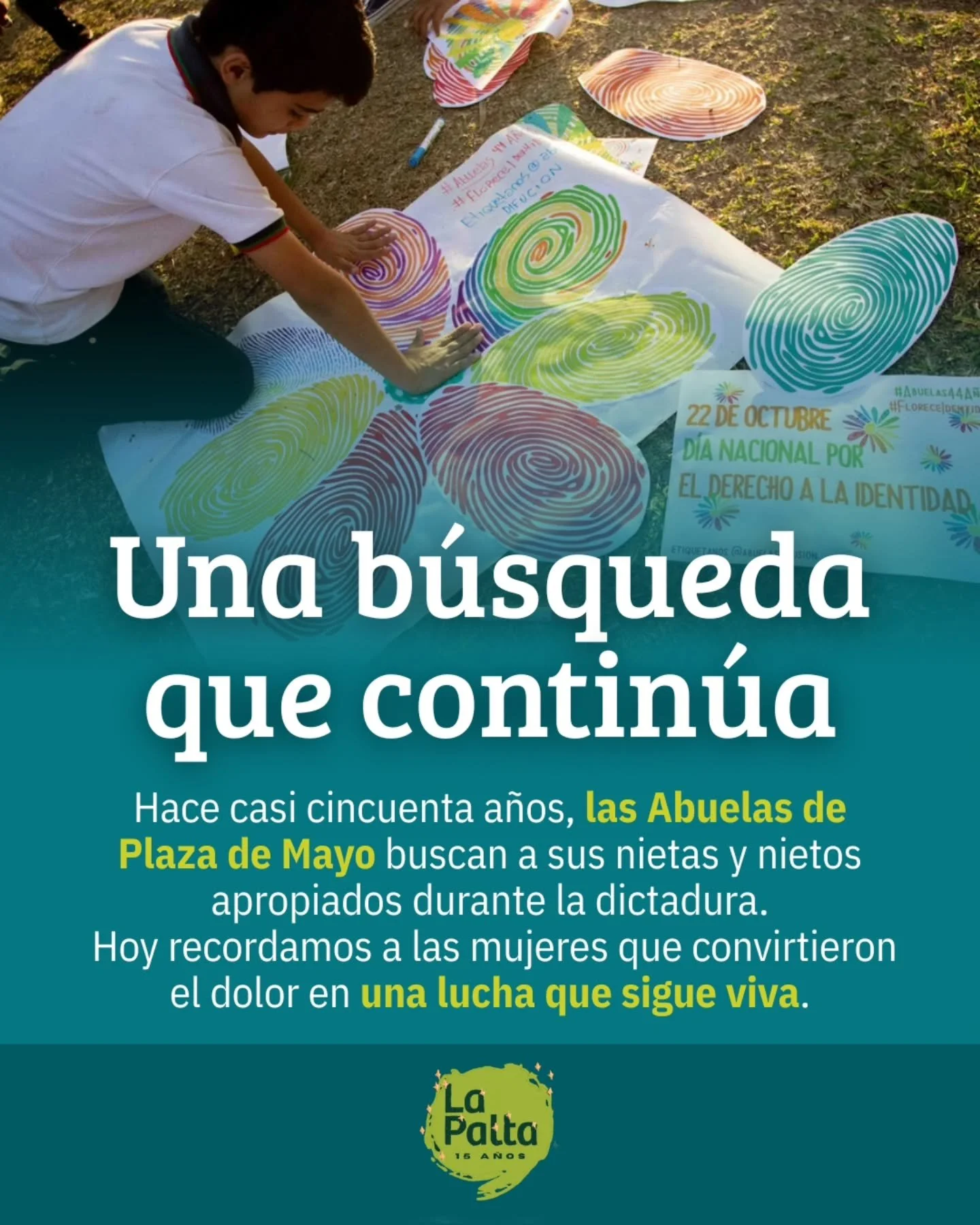 Identidad, Memoria y Justicia, una b&uacute;squeda que contin&uacute;a 

📢 &ldquo;&iquest;Qui&eacute;n est&aacute; buscando a su nieto, o tiene a su hija o nuera embarazada?&rdquo;Con esa pregunta comenz&oacute; una de las b&uacute;squedas m&aacute;
