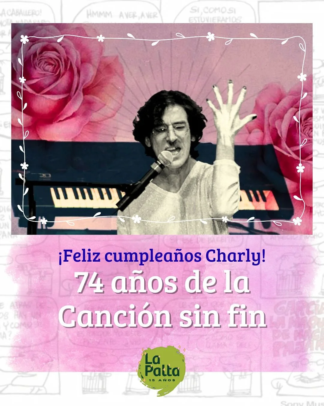 🎸 Hay un Charly Garc&iacute;a para cada une. Y hay uno para cada momento de la vida de cada une. 

🤘 &ldquo;No importa cu&aacute;ndo hayas nacido, la m&uacute;sica puede recorrerse de adelante hacia atr&aacute;s, en contramano o volver sobre ella c