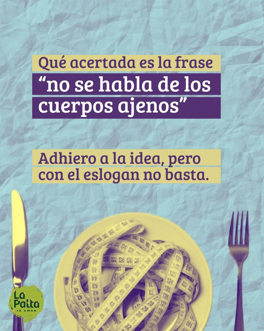 🌿 El 30 de noviembre es el D&iacute;a Internacional contra los Trastornos de la Conducta Alimentaria (TCA). En esta nota, Luciana Villarreal escribe sobre una lucha silenciosa que expone las fallas estructurales de los programas p&uacute;blicos para