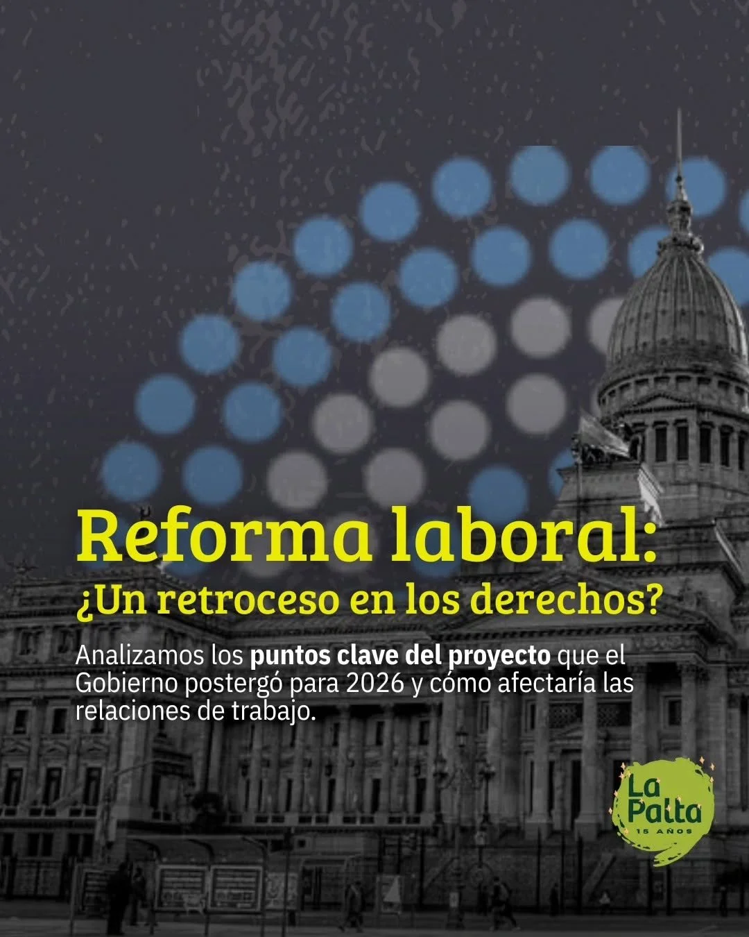 📌 El proyecto de reforma laboral impulsado por el Gobierno nacional, propone cambios en las relaciones de trabajo, el v&iacute;nculo con los sindicatos y limita la negociaci&oacute;n colectiva. 

👉 Ante la falta de votos para su aprobaci&oacute;n, 