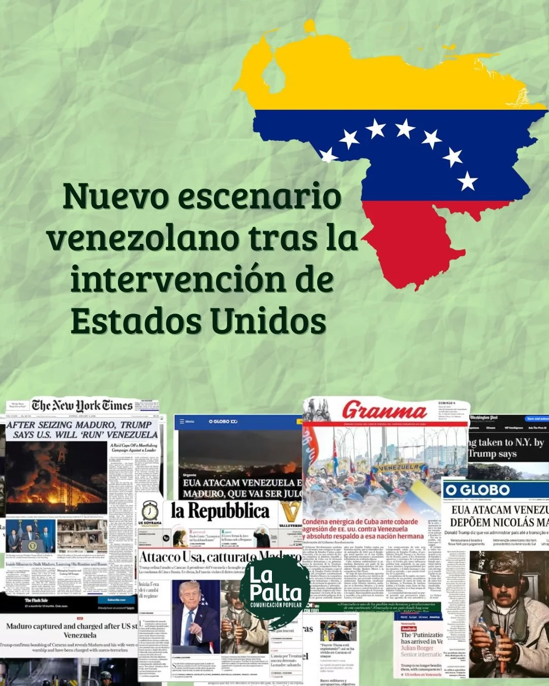 🇻🇪 El traslado forzado de Nicol&aacute;s Maduro a Estados Unidos abri&oacute; una crisis pol&iacute;tica, institucional y geopol&iacute;tica sin precedentes en Venezuela. 

🛢️ La asunci&oacute;n de Delcy Rodr&iacute;guez como presidenta interina y