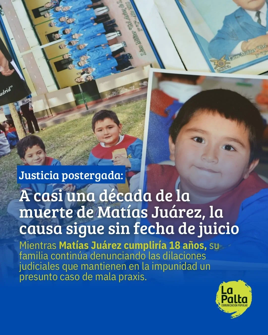 Lo que debi&oacute; ser una cirug&iacute;a de rutina en 2016 se convirti&oacute; en una batalla legal que ya cumple diez a&ntilde;os. 

👉 Hoy Mat&iacute;as cumplir&iacute;a 18 a&ntilde;os. El 20 de octubre del 2016 ingres&oacute; al quir&oacute;fano