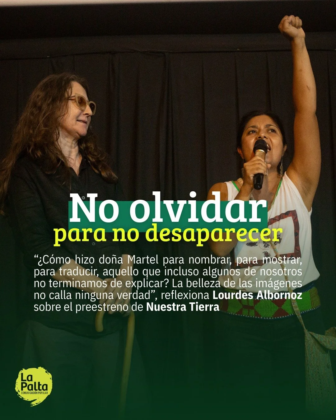 🎬 Este jueves llega a los cines Nuestra Tierra, el primer documental de Lucrecia Martel 

📹 Este documental prueba que el cine antirracista es una posici&oacute;n y un mandato en estos tiempos. A trav&eacute;s de una rigurosidad cient&iacute;fica y