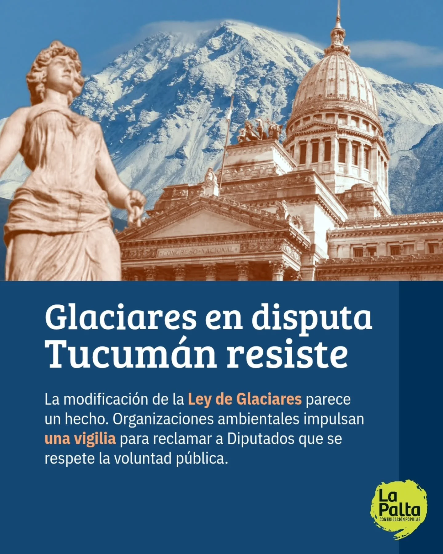 Mientras en el Congreso avanza la posible modificaci&oacute;n de la Ley de Glaciares, en Tucum&aacute;n crecen las acciones para defenderla.

📣 Organizaciones y autoconvocades sostienen actividades bajo una consigna clara: el agua vale m&aacute;s qu