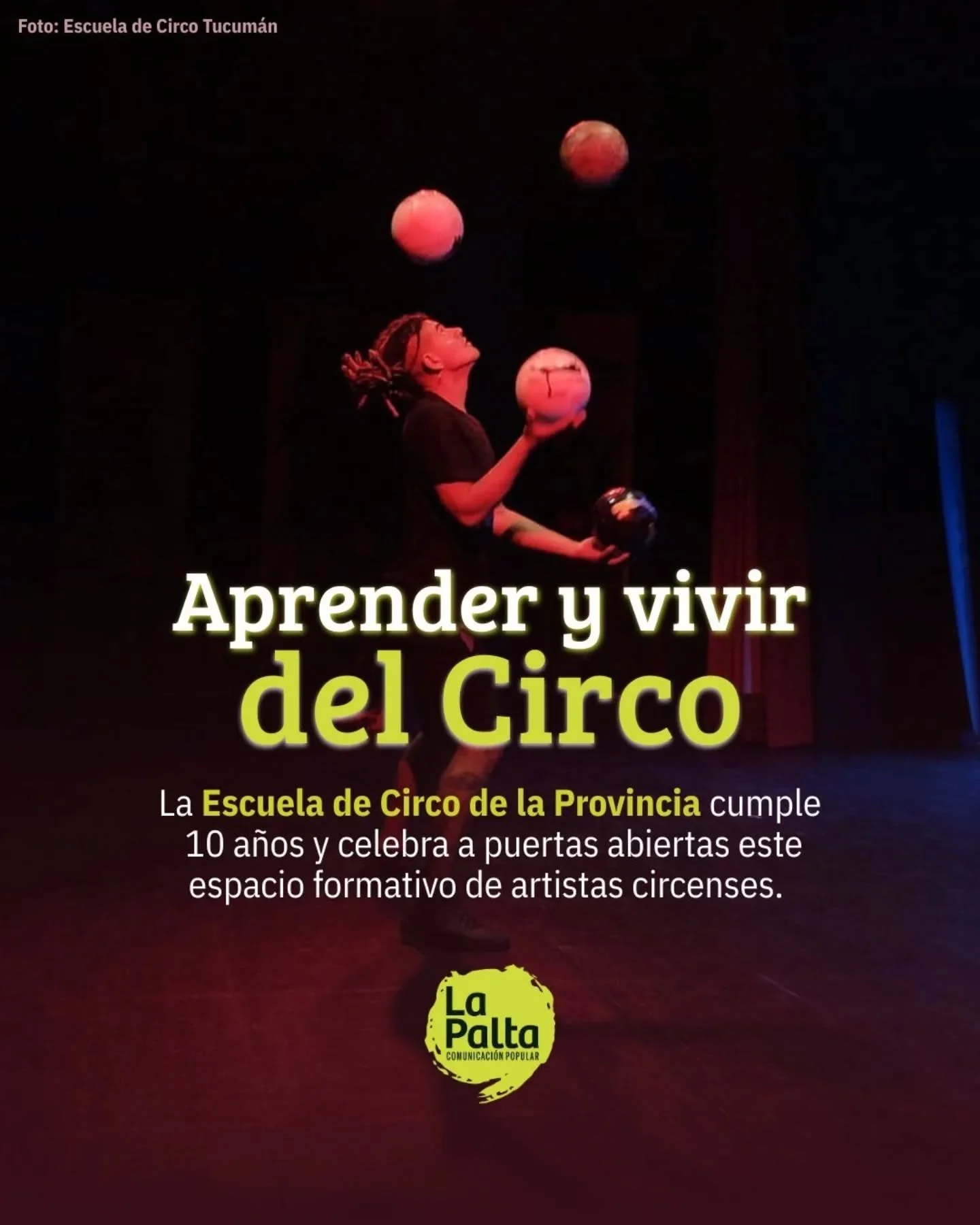 🎪 Hace casi diez a&ntilde;os, en Tucum&aacute;n, la Escuela de Circo mantiene viva una tradici&oacute;n que combina arte, disciplina y comunidad.

🤸&zwj;♀️ La Escuela es un espacio de formaci&oacute;n y un lugar de contenci&oacute;n y pertenencia. 