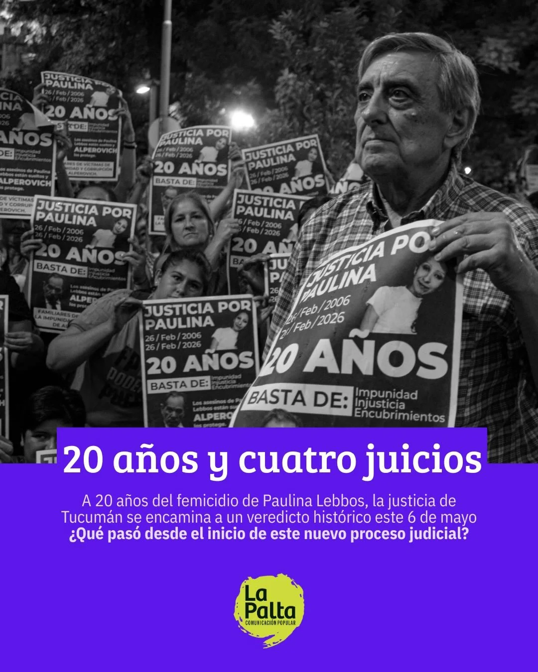 ⚖️ CAUSA PAULINA LEBBOS 

🗓️ Este mi&eacute;rcoles 6 de mayo, el Tribunal dar&aacute; a conocer el fallo en el cuarto juicio por el crimen de Paulina Lebbos. El proceso, que inici&oacute; el pasado 9 de marzo, tiene en el banquillo a C&eacute;sar So