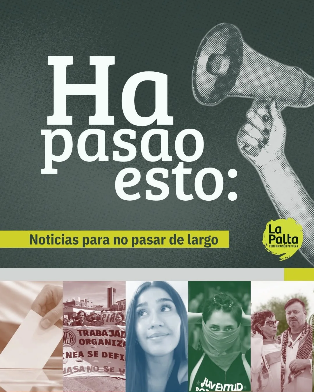 🤔 &iquest;Te sentis perdido entre tanta informaci&oacute;n en redes? Ha pasao esto 

📢 Aqu&iacute; traemos cinco noticias para recapitular todos los temas de la semana. Podes conocer m&aacute;s temas en lapalta.com.ar 

🥑 Si te gusta lo que hacemo