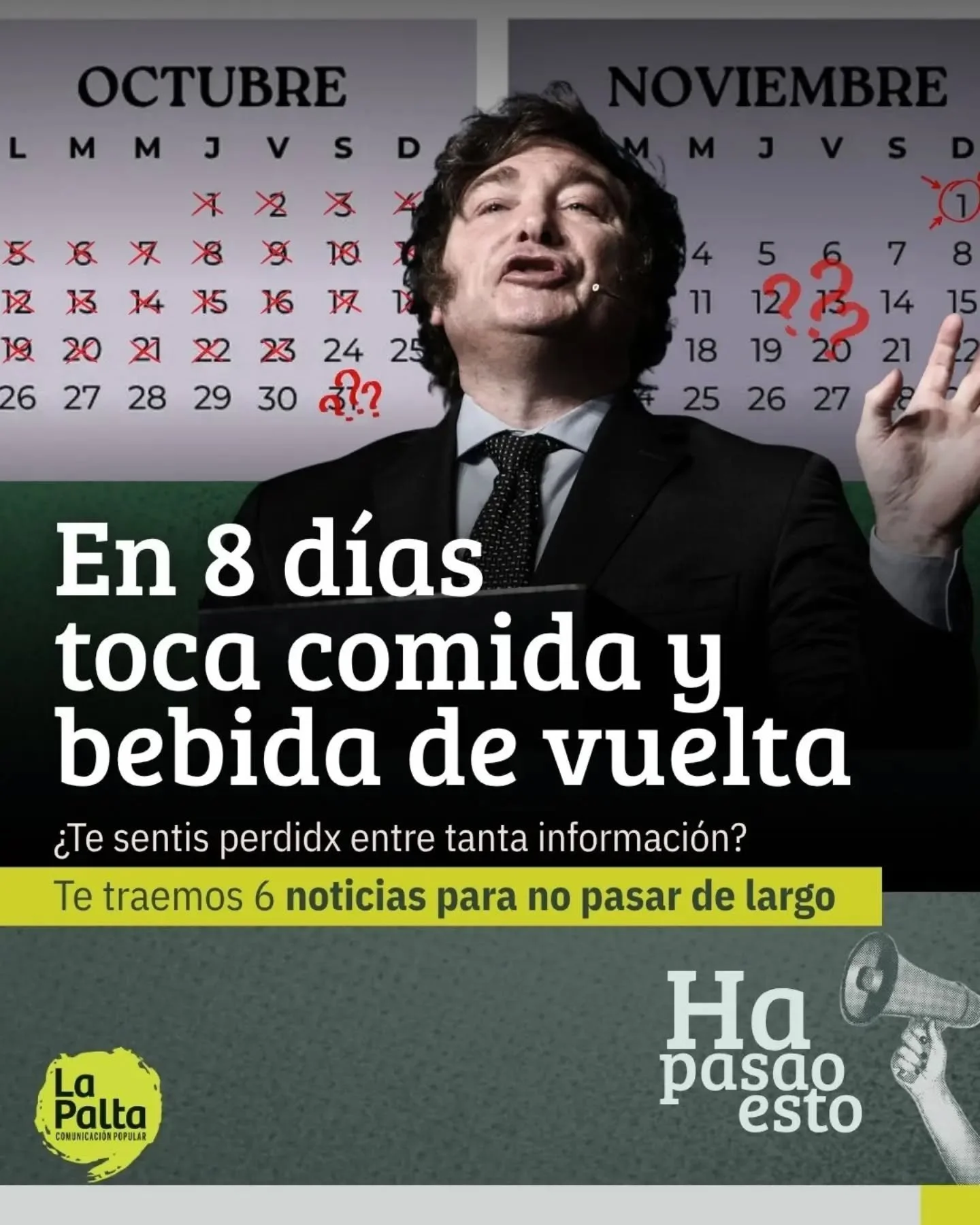 🤑 &iquest;Y ustedes c&oacute;mo llegan a fin de mes?

🗞️ Si te sent&iacute;s perdido entre tanta informaci&oacute;n y scrolleo en redes sociales, en #HaPasaoEsto te traemos un resumen de noticias para no pasar de largo.

🔗 Lee la nota completa en 
