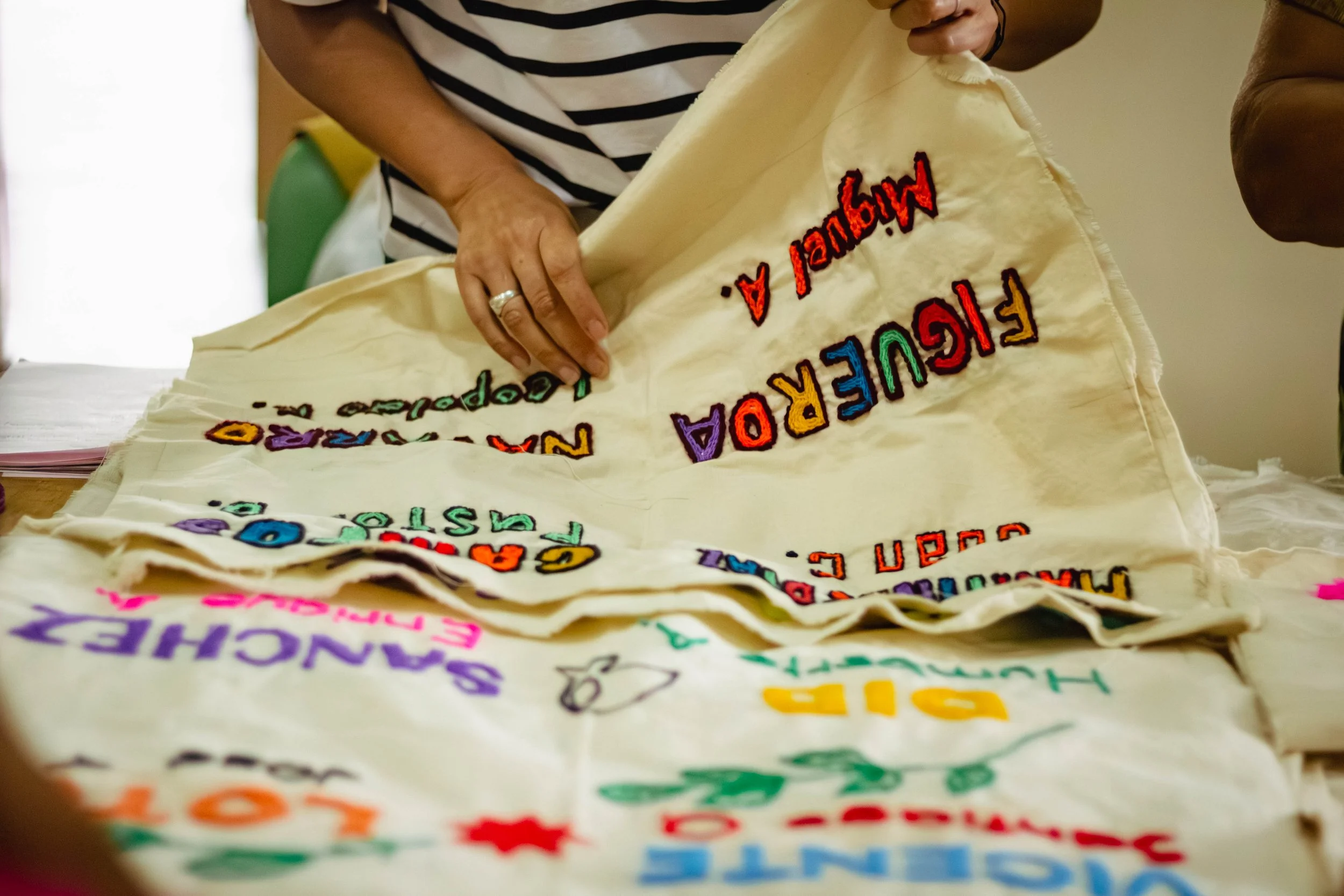 Bordar para nombrar, encontrarse y seguir luchando