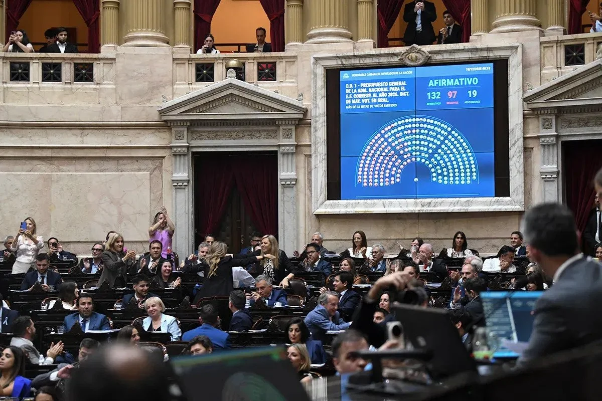 Diputados dio media sanción al Presupuesto 2026