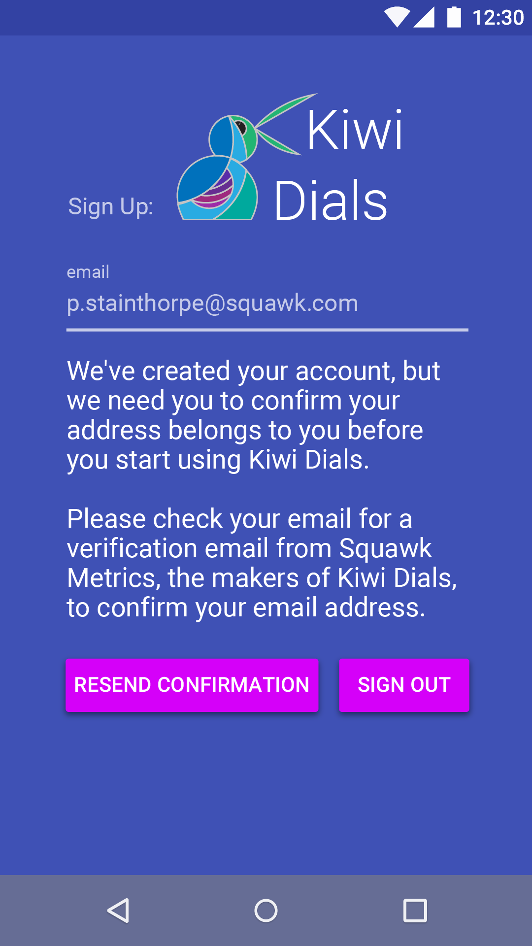 Email Confirmation