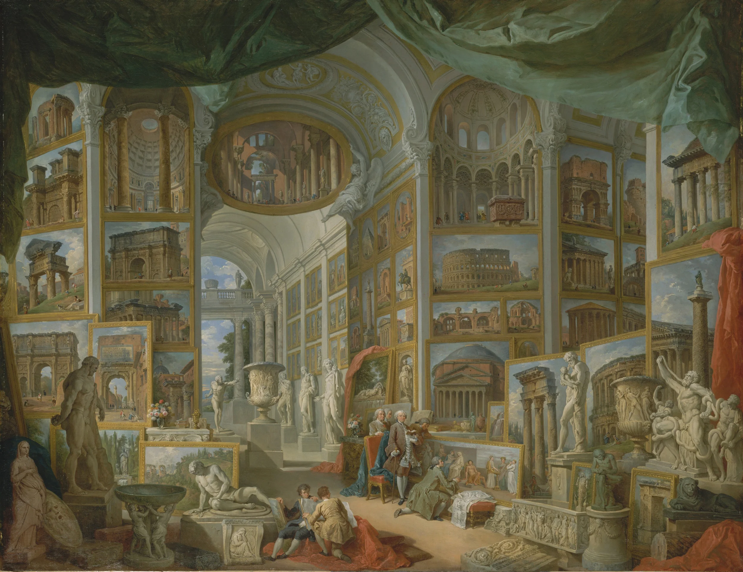 Modern Rome , Giovanni Paolo Panini, 1757.