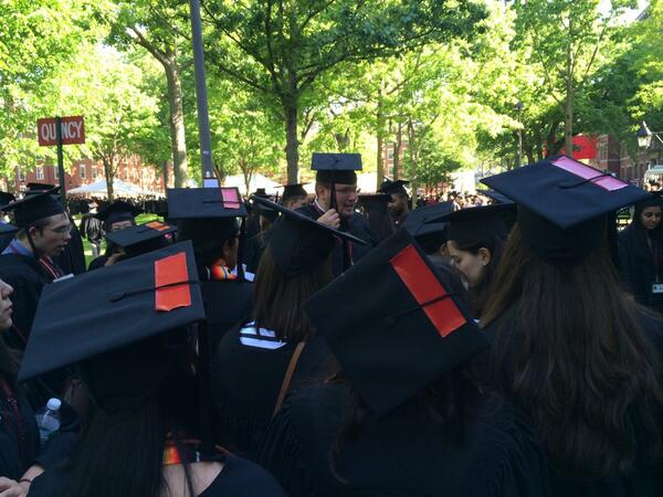 much red, so tape #ourharvard14