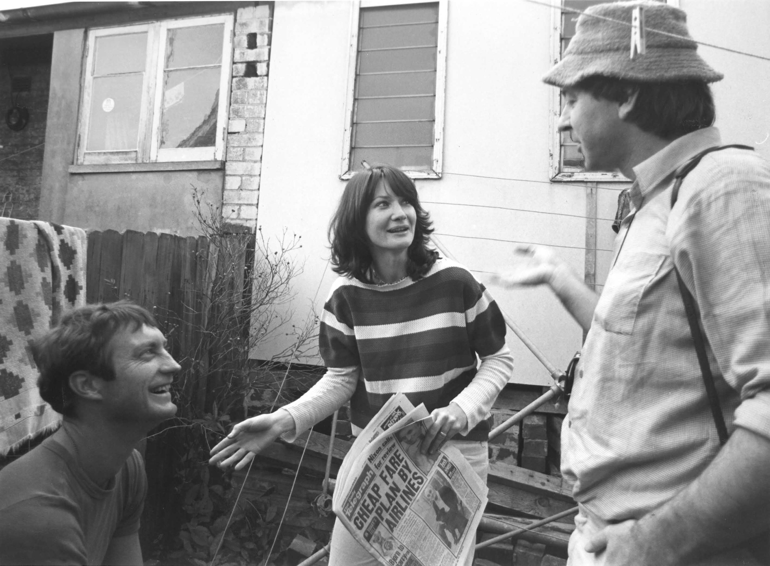 Stephen Wallace directing Bryan Brown and Chris McQuade at the time of Love Letters From Teralba Road. Circa 1977. 