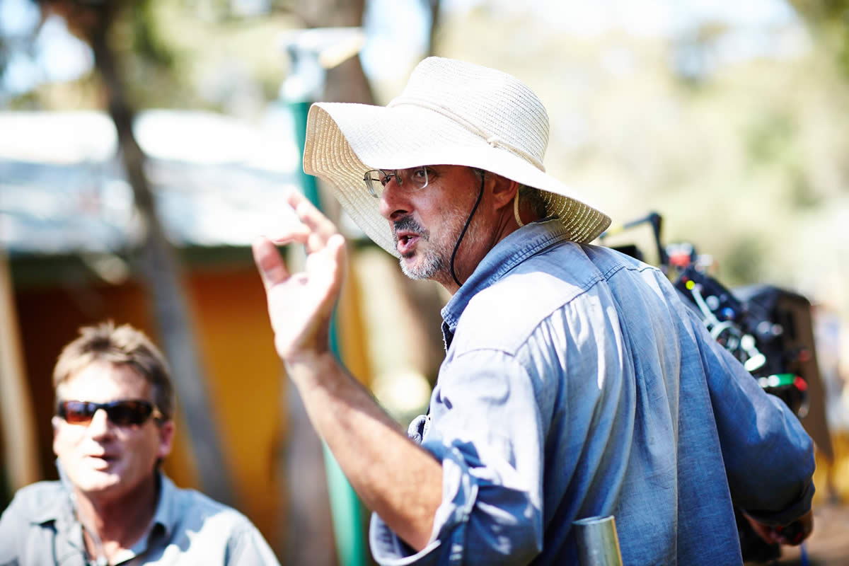 Andrew Lesnie on the set of Healing. Directed by Craig Monahan