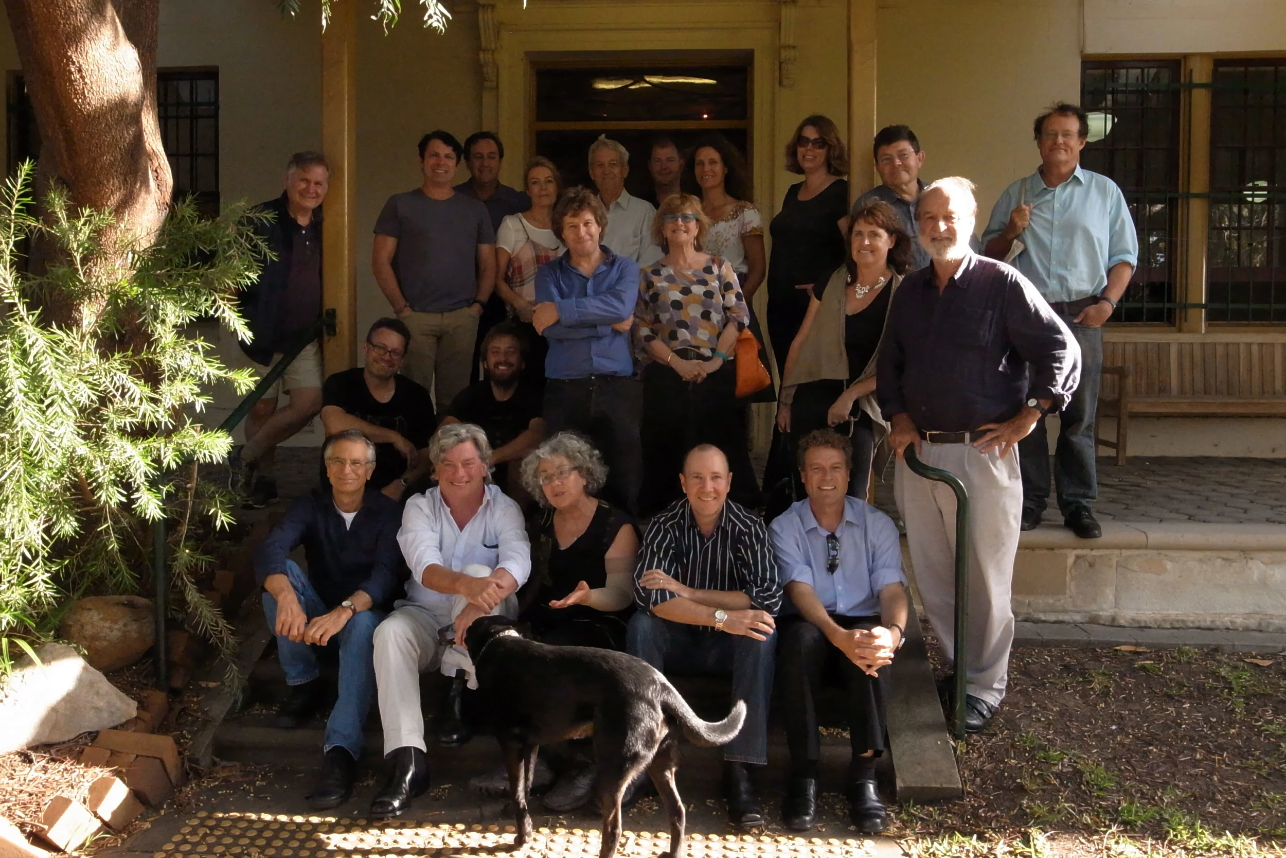 ADG Members at final vote Dec 16 2014 at extraordinary general meeting to vote for union. - Back row: Aarne Neeme, Warwick Young, Kingston Anderson, Catherine Millar, Donald Crombie, Tony Davison, Lisa Nicol, Rebecca Barry, Bob Connolly, John Duigan Second row (Sitting) Gregory Read, Alex Ryan (standing) Ray Argall, Gillian Leahy, Harriet McKern, Stephen Wallace Front row (Sitting) Tom Zubrycki, Haydn Keenan, Martha Ansara, Jonathan Geraghty, Greg Duffy