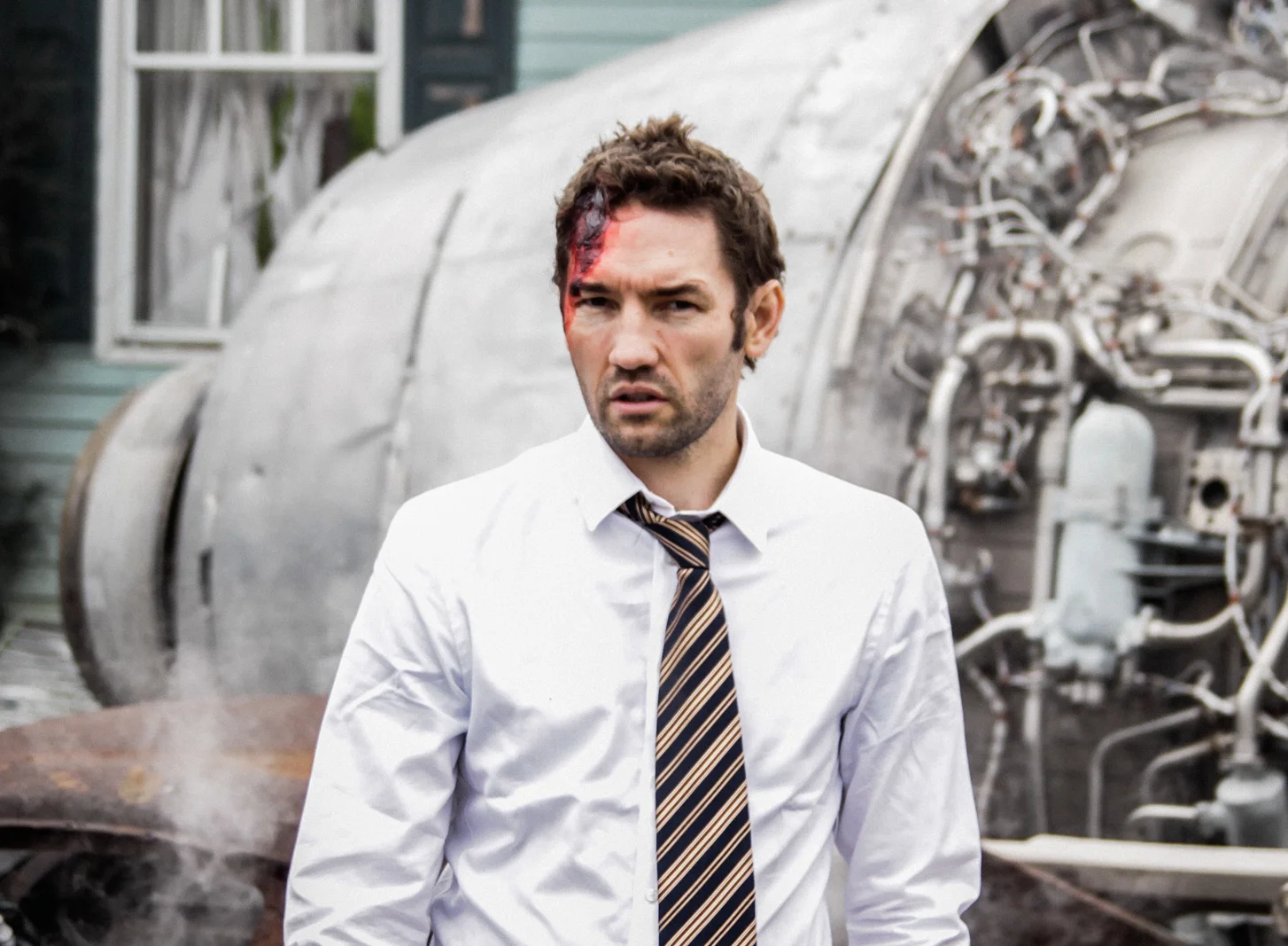 Nash Edgerton on the set of The Captain . Courtesy of Blue-Tongue Films