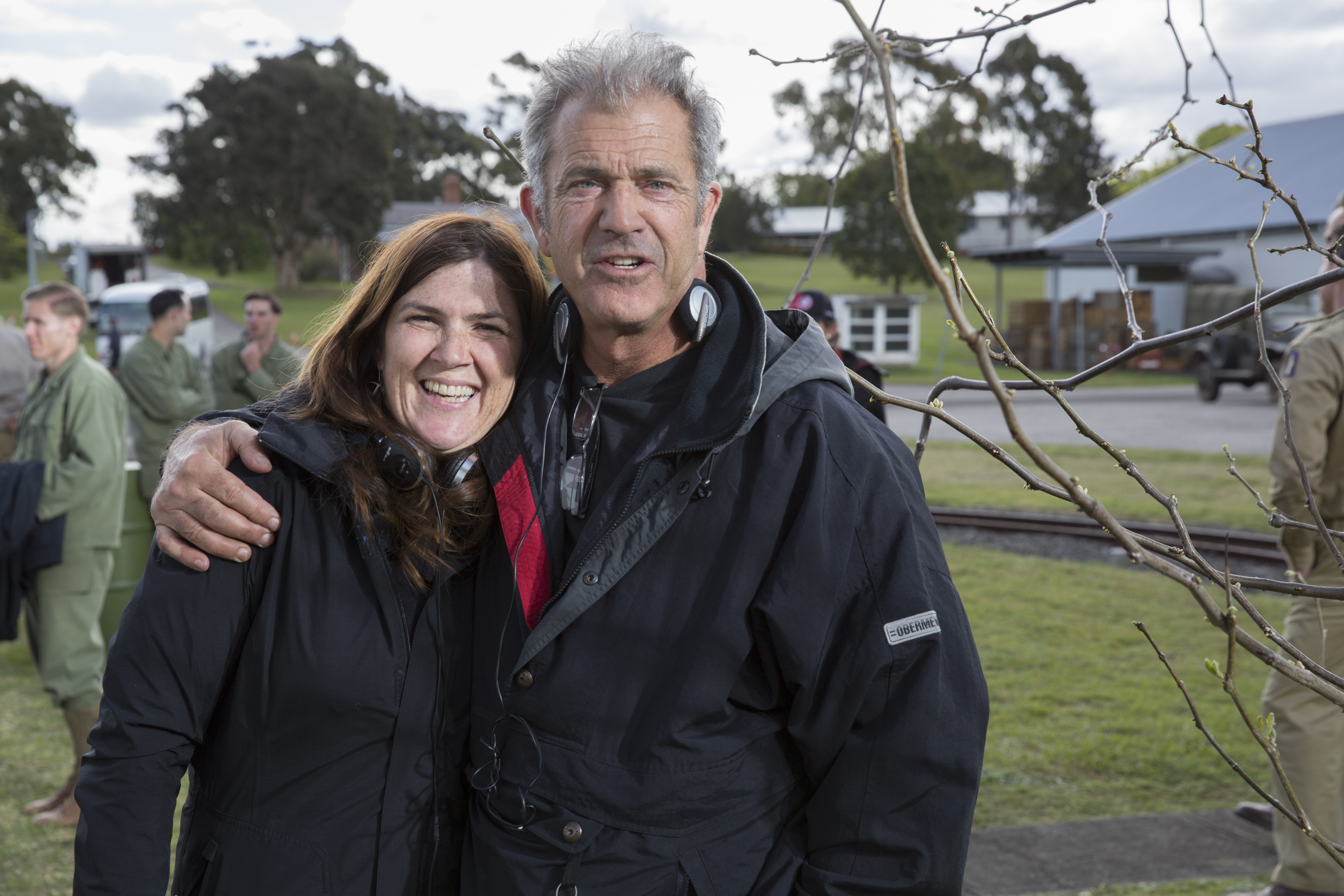 Beth Armstrong with Mel Gibson. Photo by Mark Rogers