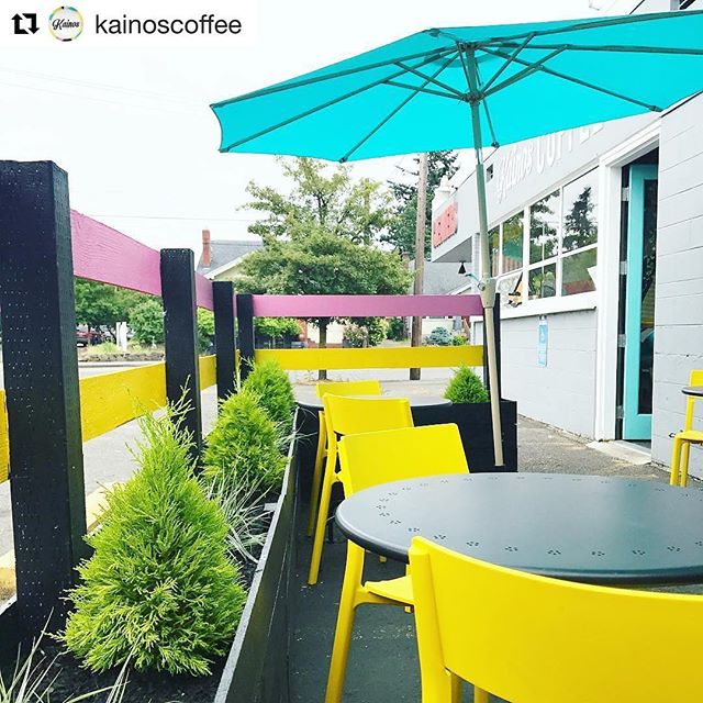 #Repost @kainoscoffee ・・・
The outdoor seating is lookin' good! Plants are finally in! 🙌🙌 thank you @artisanfarmco for your help with the planters! 
#portlandnw #portlandor#portlandvibes #portlandcoffee#portlanddesign #portlandculture#portlandcafevi