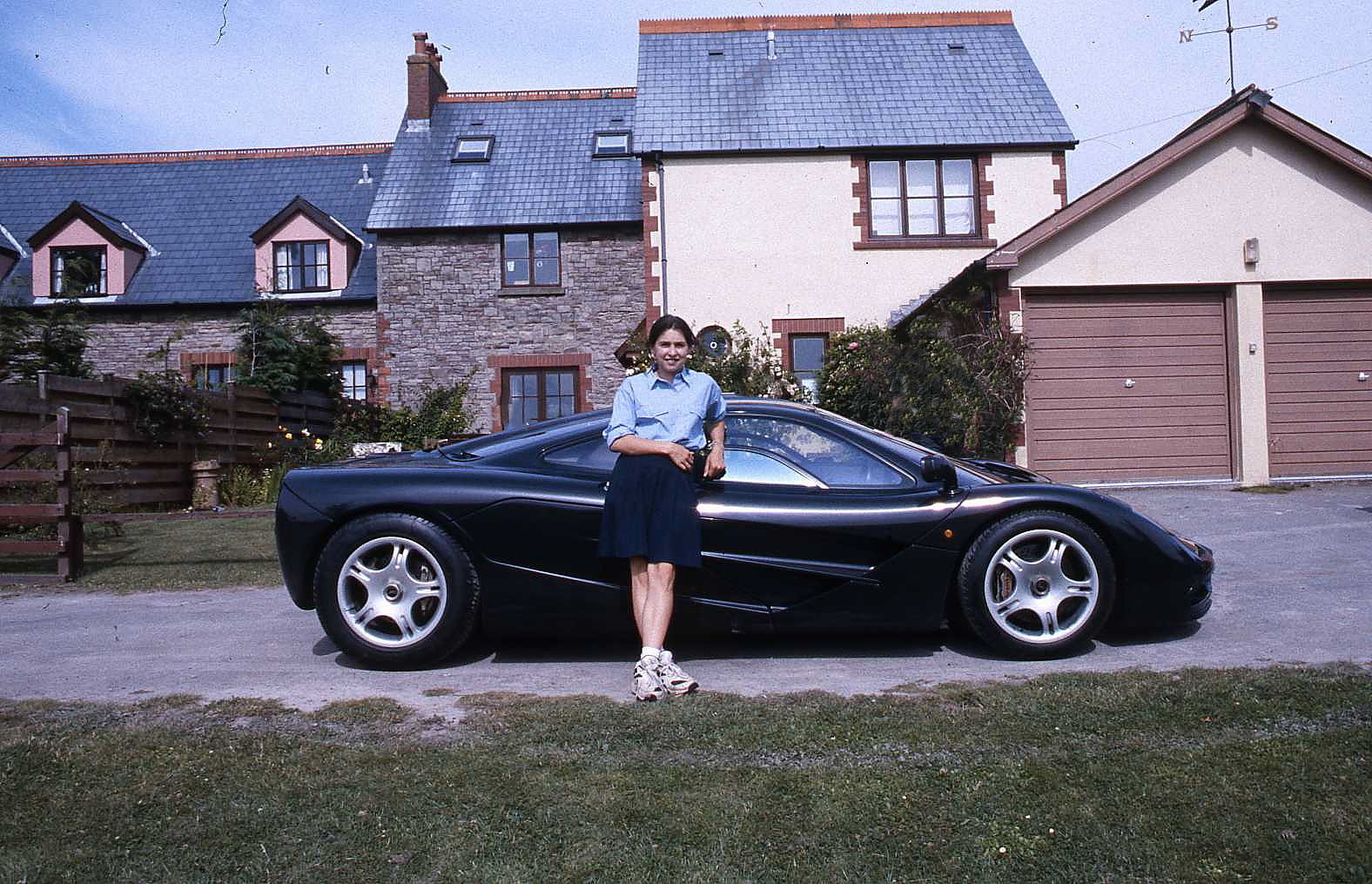 Daughter Joanna with her £8.8 million pound school run.