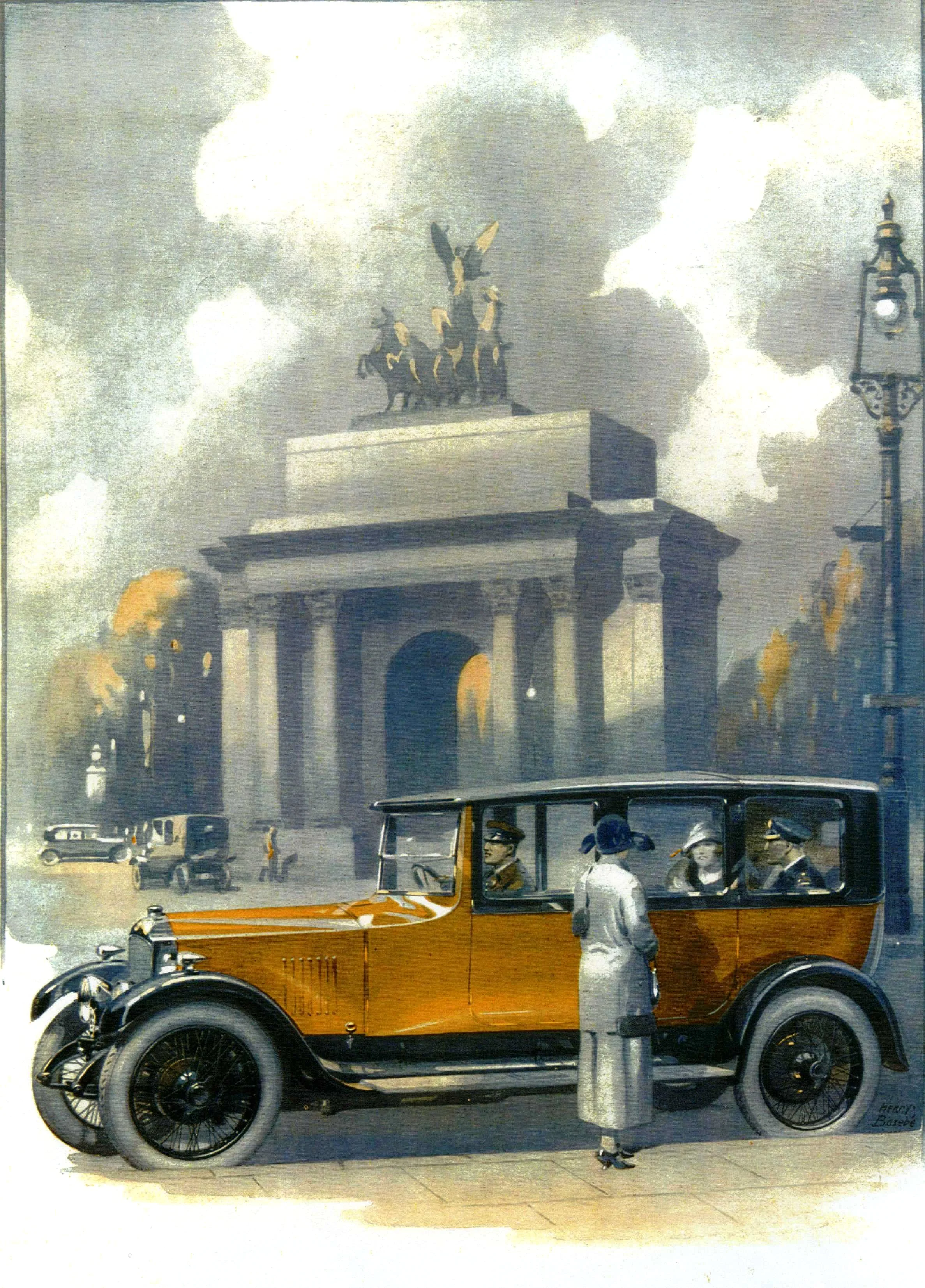 1922 OD Vauxhall - on a calm evening.