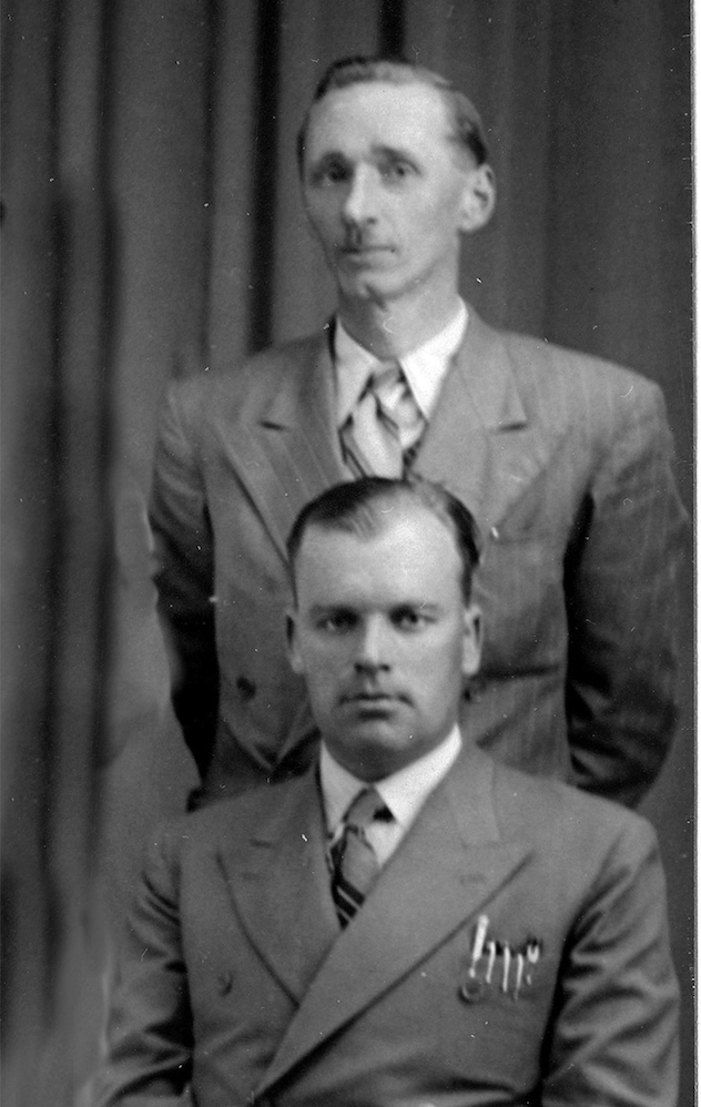 James K Scobbie (front) and Shakespeare scholar and textbook author Andrew S Cairncross who both taught me English. (1930s sports team picture pre-dating ASC’s connections with Cambridge)