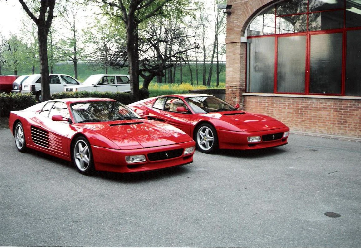 Ferrari Testa Rossa (left front) and Mondial (behind)