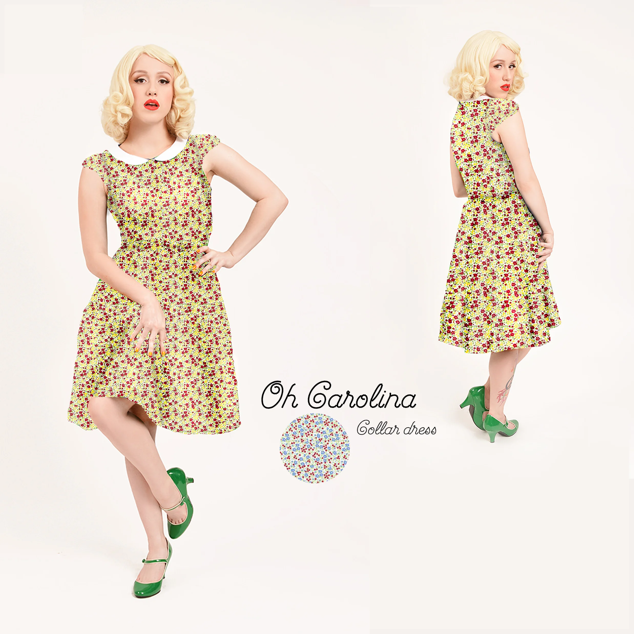 The "Oh Carolina" dress, by Happy Yellow Dress